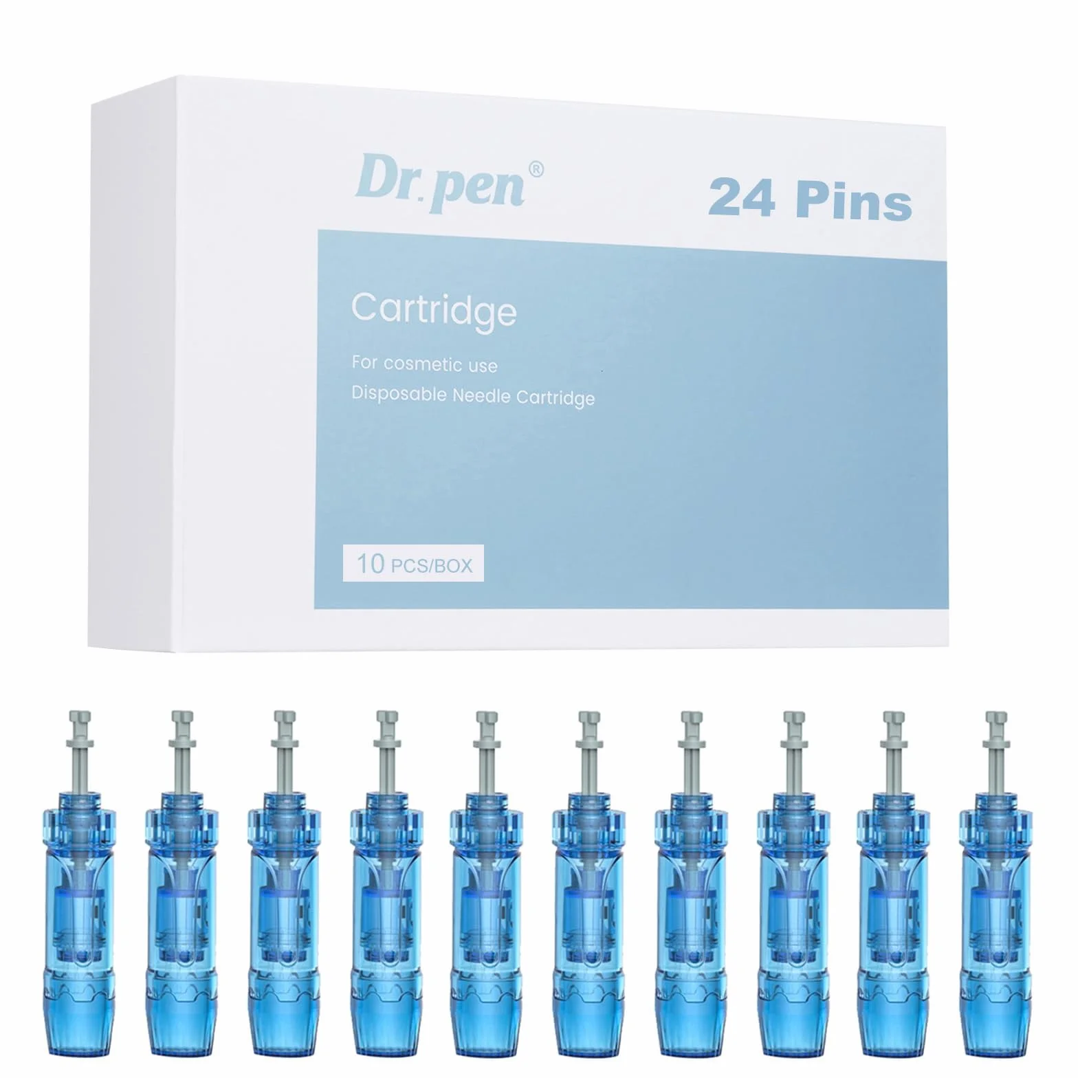 24 Aiguilles de Rechange pour Stylo Dr. Pen Ultima A8S / M8S / A9 - Pack de 10 24 Cartouches de Rechange pour Stylo Dr. Pen avec Système de Fixation à Baïonnette - Authentique Dr. Pen