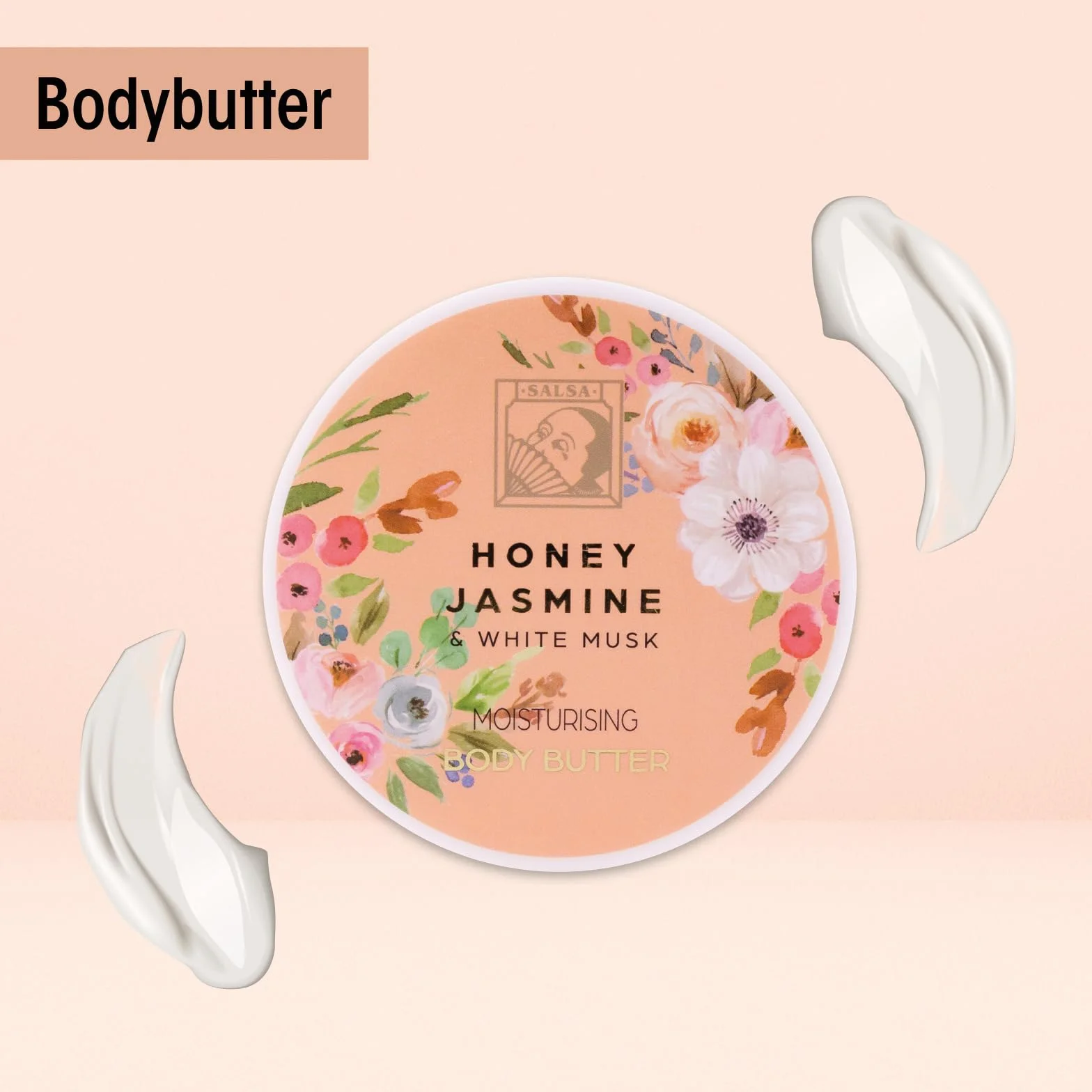 Accentra Set cadeau de douche HONEY JASMINE 4 pièces gel douche lotion beurre corps