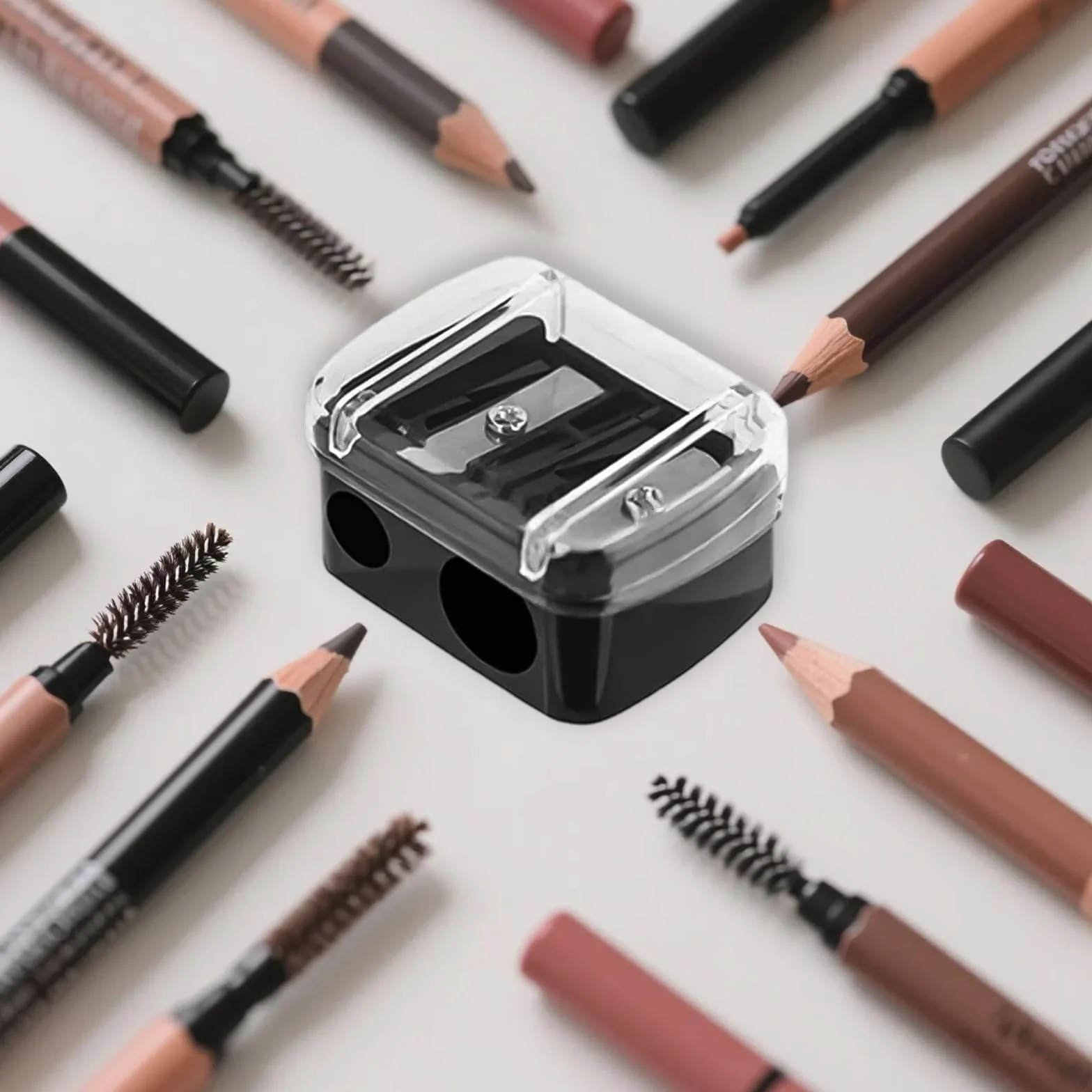 Taille-Crayon Maquillage Double pour Crayons Cosmétiques