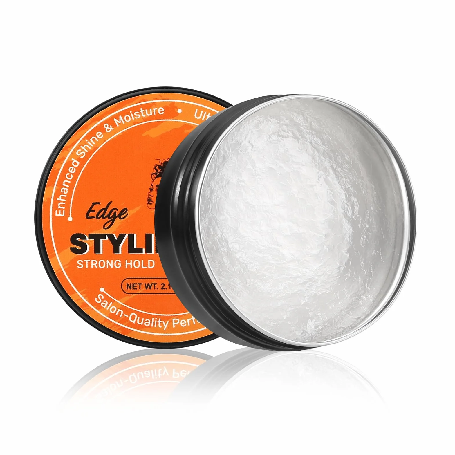Cire Edge Control,Cire Pour Cheveux à Forte Tenue, Gel Coiffant sSans écaillage Pour Tous Les Types de Cheveux, Non Gras, Gel Pour Tresses Longue Durée, Facile à Utiliser, Plus Lisse
