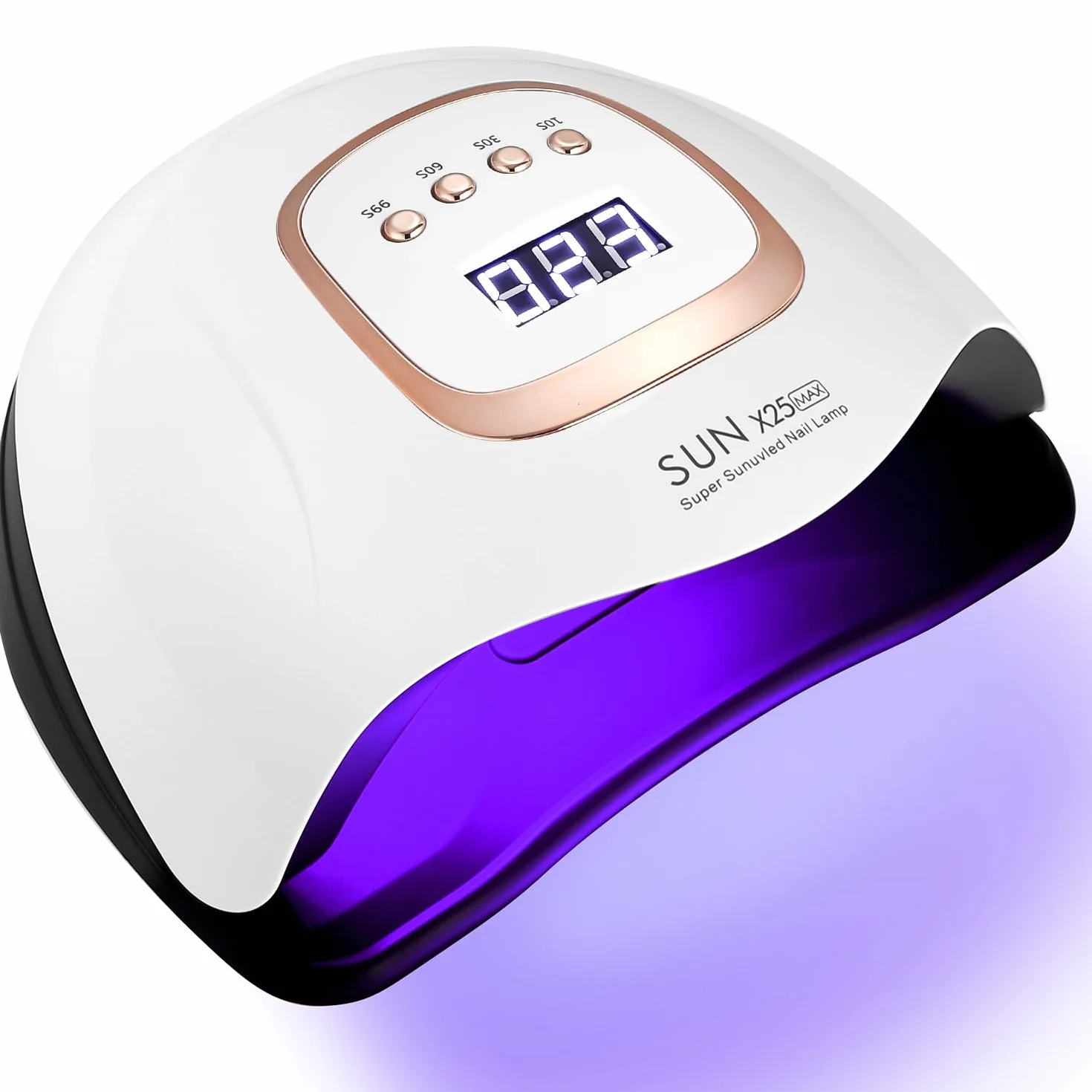 Lampe UV LED Ongles Gel, 380W Professionnel Sèche Ongles Automatique, Séchage Rapide, 81 LED Lampe, Grand LCD Ecran, 4 Minuteries 10s/30s/60s/99s pour Vernis Semi Permanent, Gel et Vernis