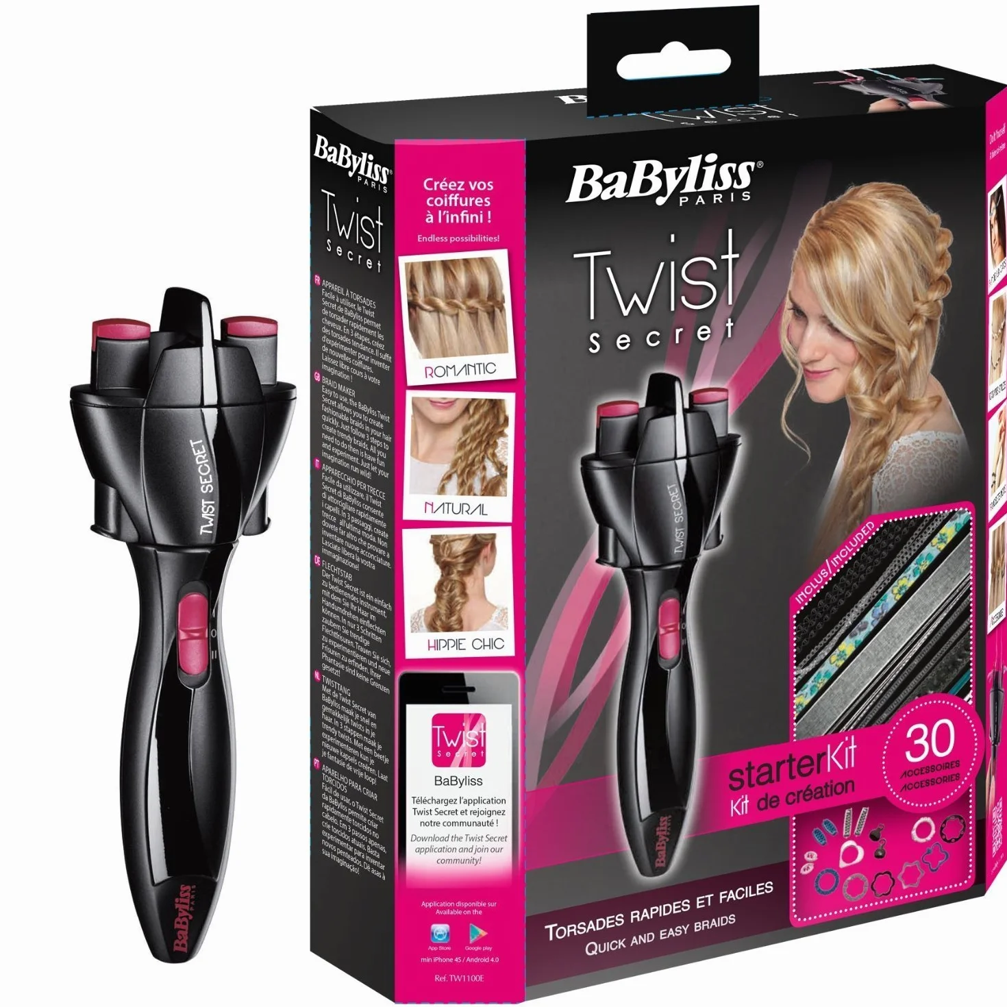 BaByliss TW1100E Twist Secret Kit de Création 30 Accessoires