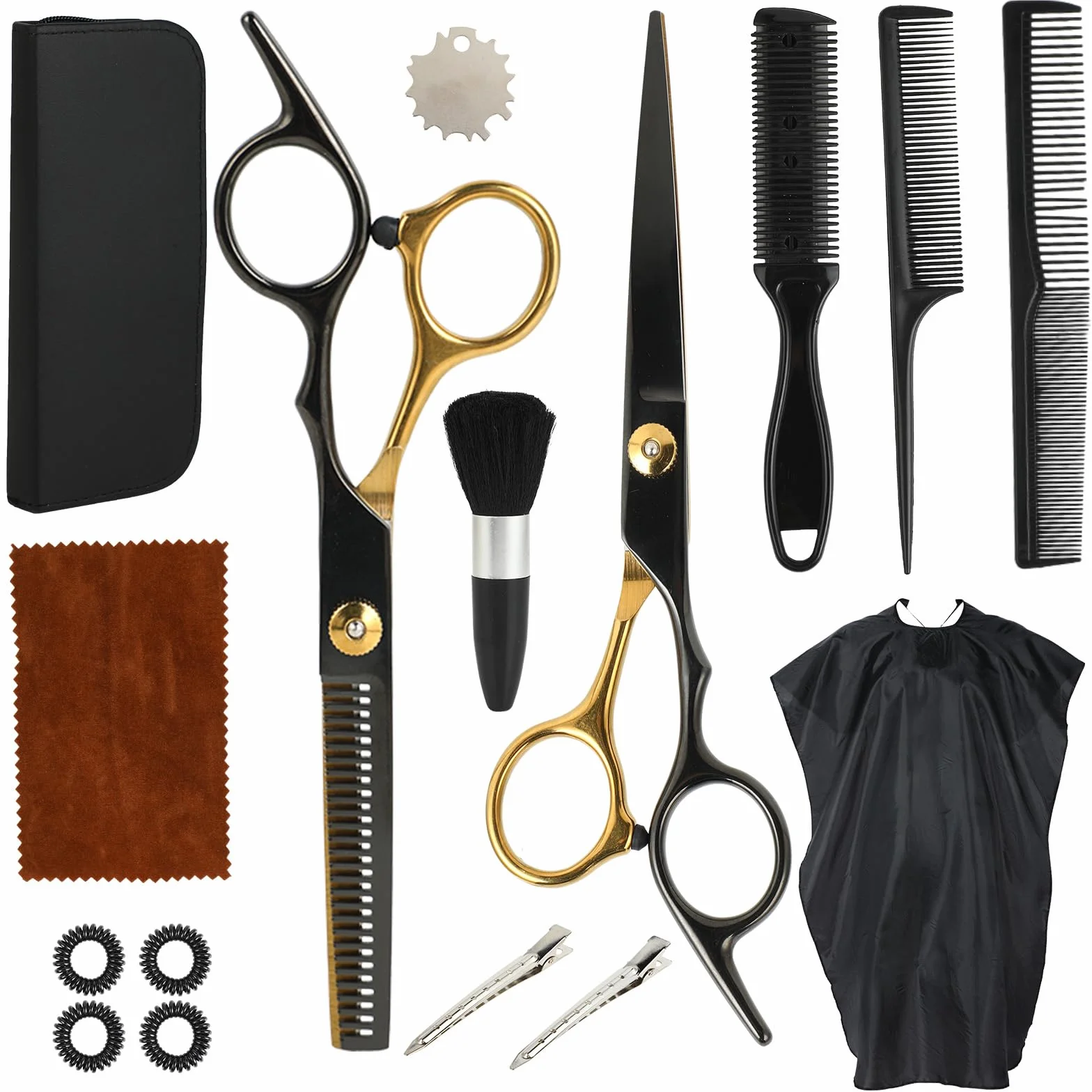 Ciseaux de coiffure professionnels acier 440C lot de 16 paires