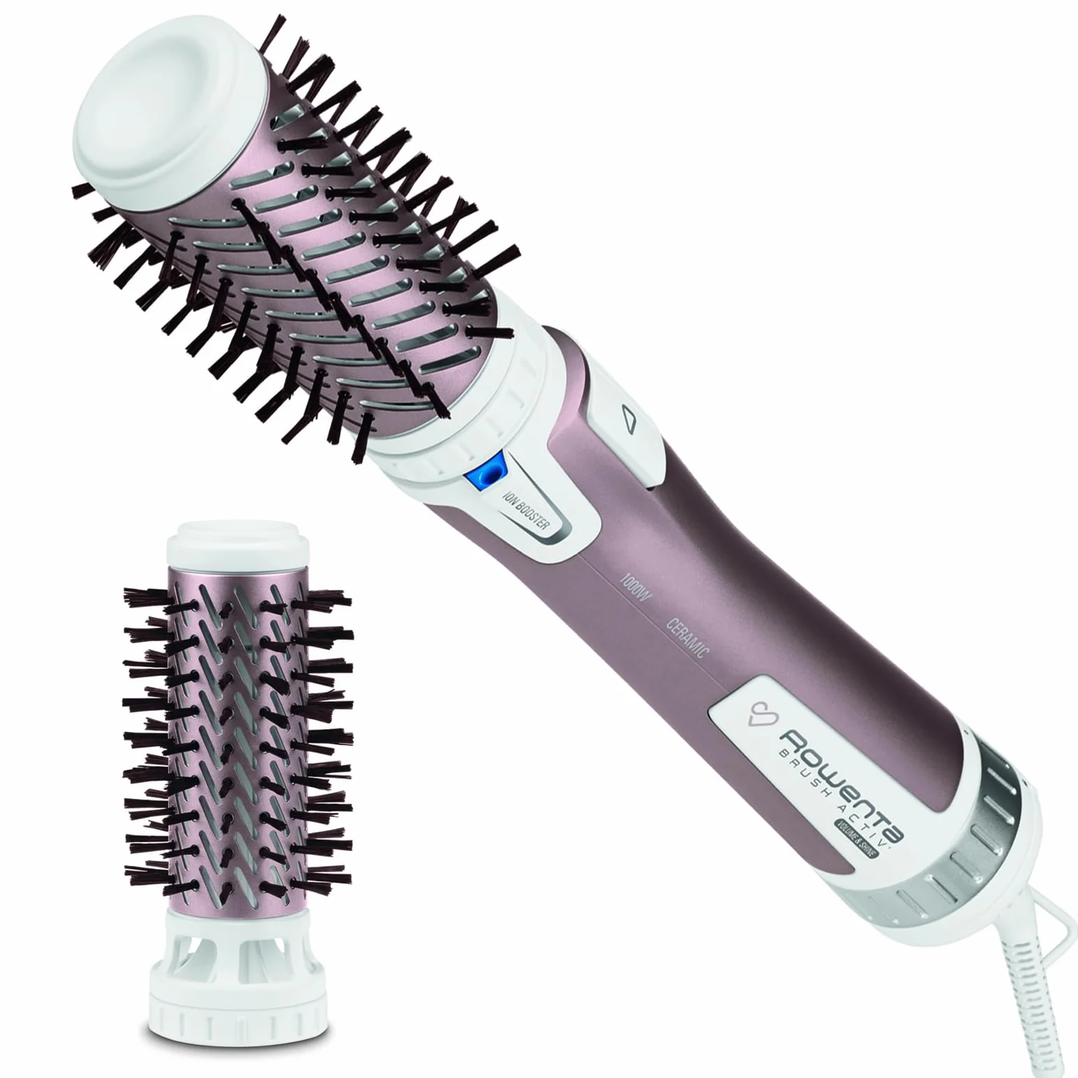 Rowenta Brush Activ Premium Care CF9540F0 Brosse rotative à air chaud, poils naturels, kératine de cachemire