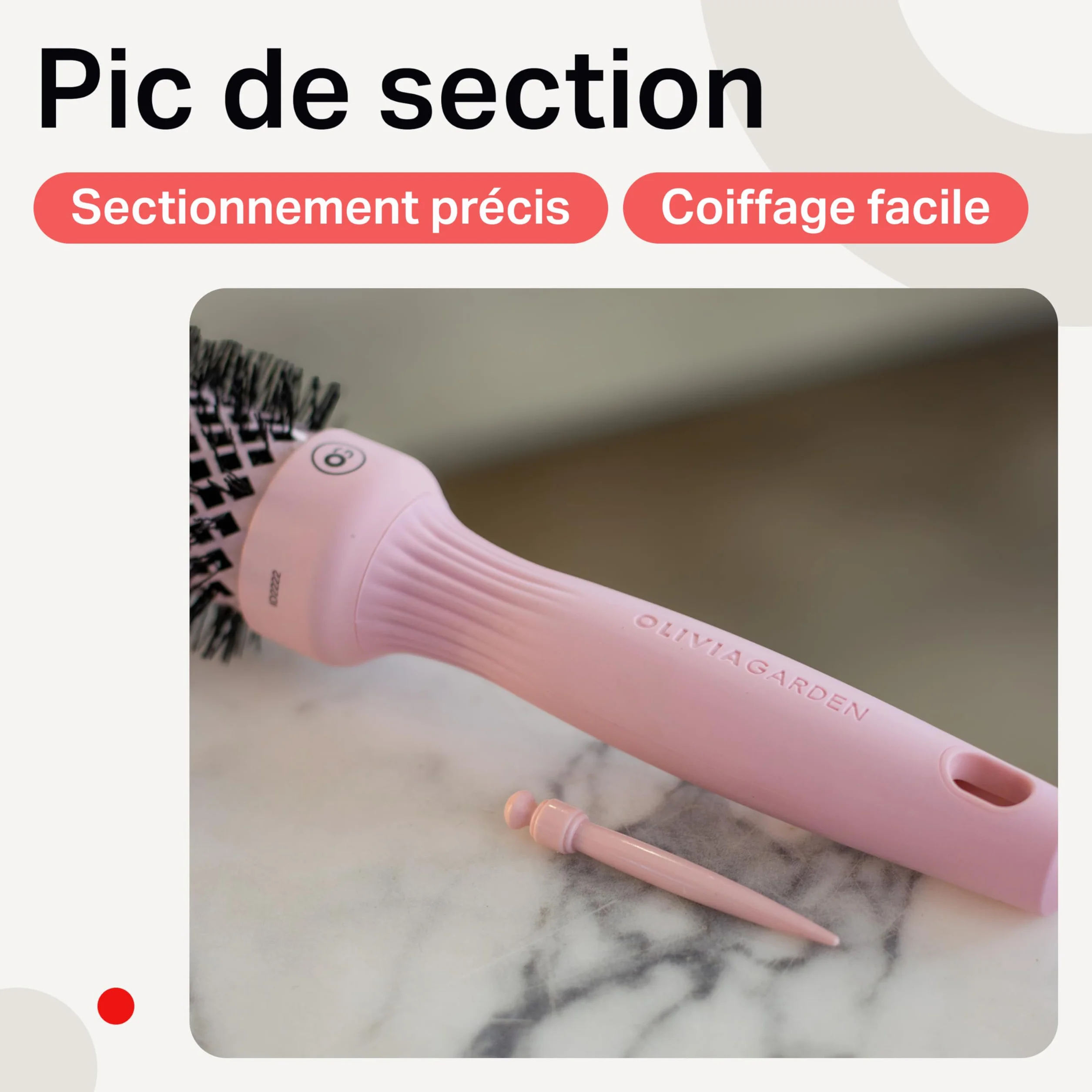 Olivia Garden Expert Blowout Speed Brosse Ronde Céramique Barrilet Extra Long