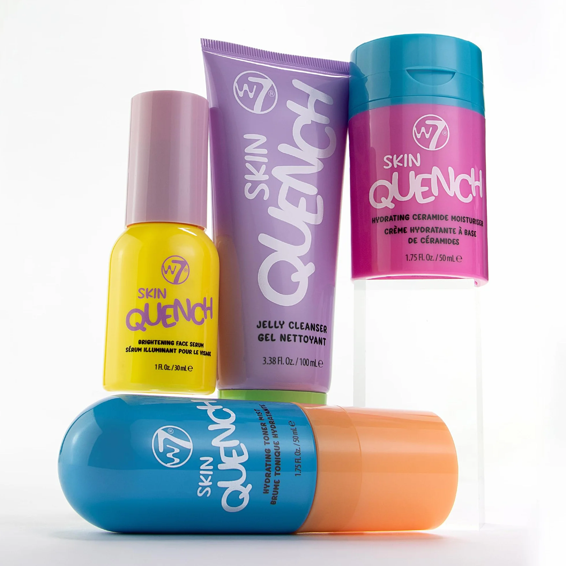 Coffret Cadeau Soins Hydratants Aloe Vera Céramides Routine Complète W7 Skin Quench