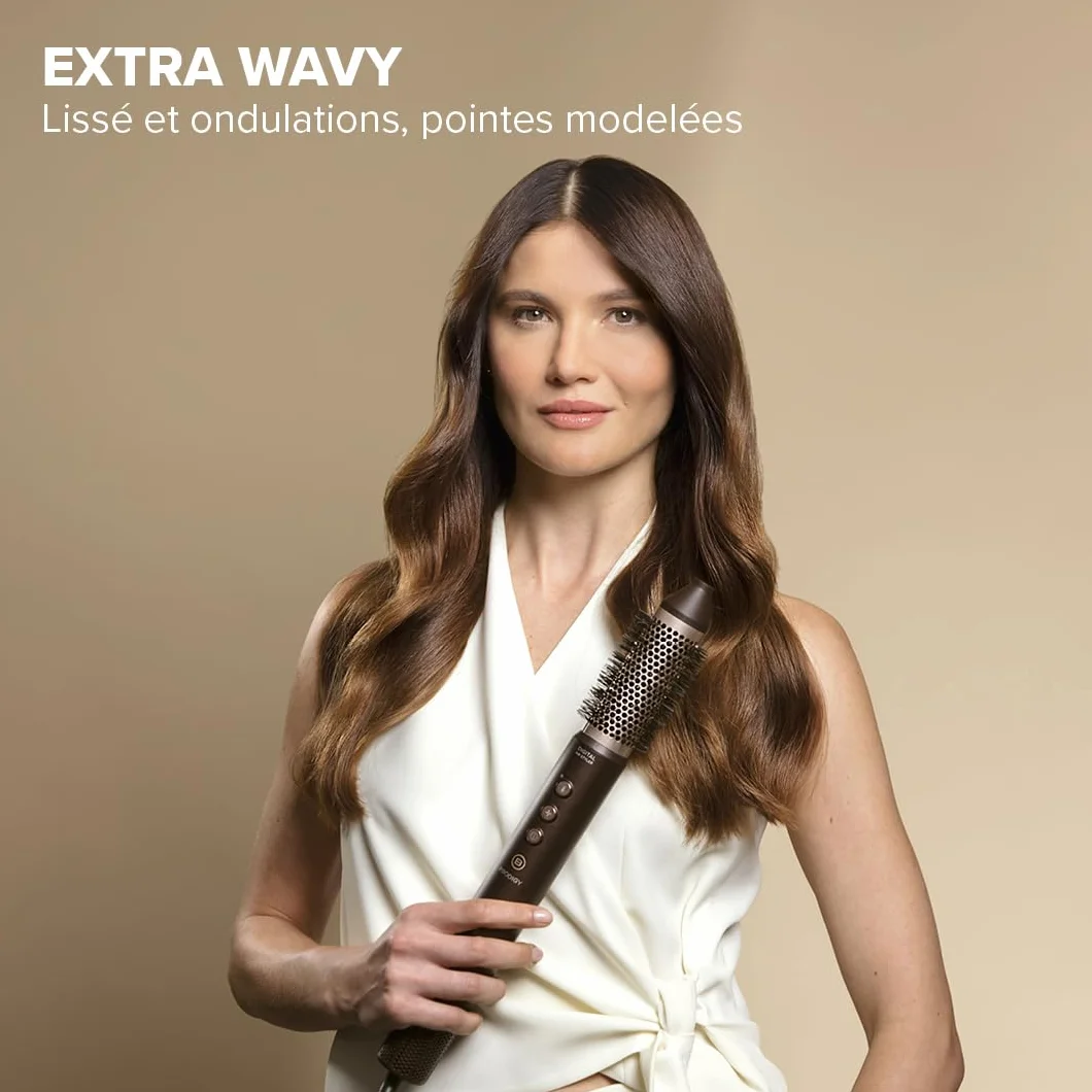 Bellissima Brosse Soufflante Styler Prodigy 1200W - Technologie Coanda - Boucles, Ondulations, Volume - 3 Températures - 6 Accessoires