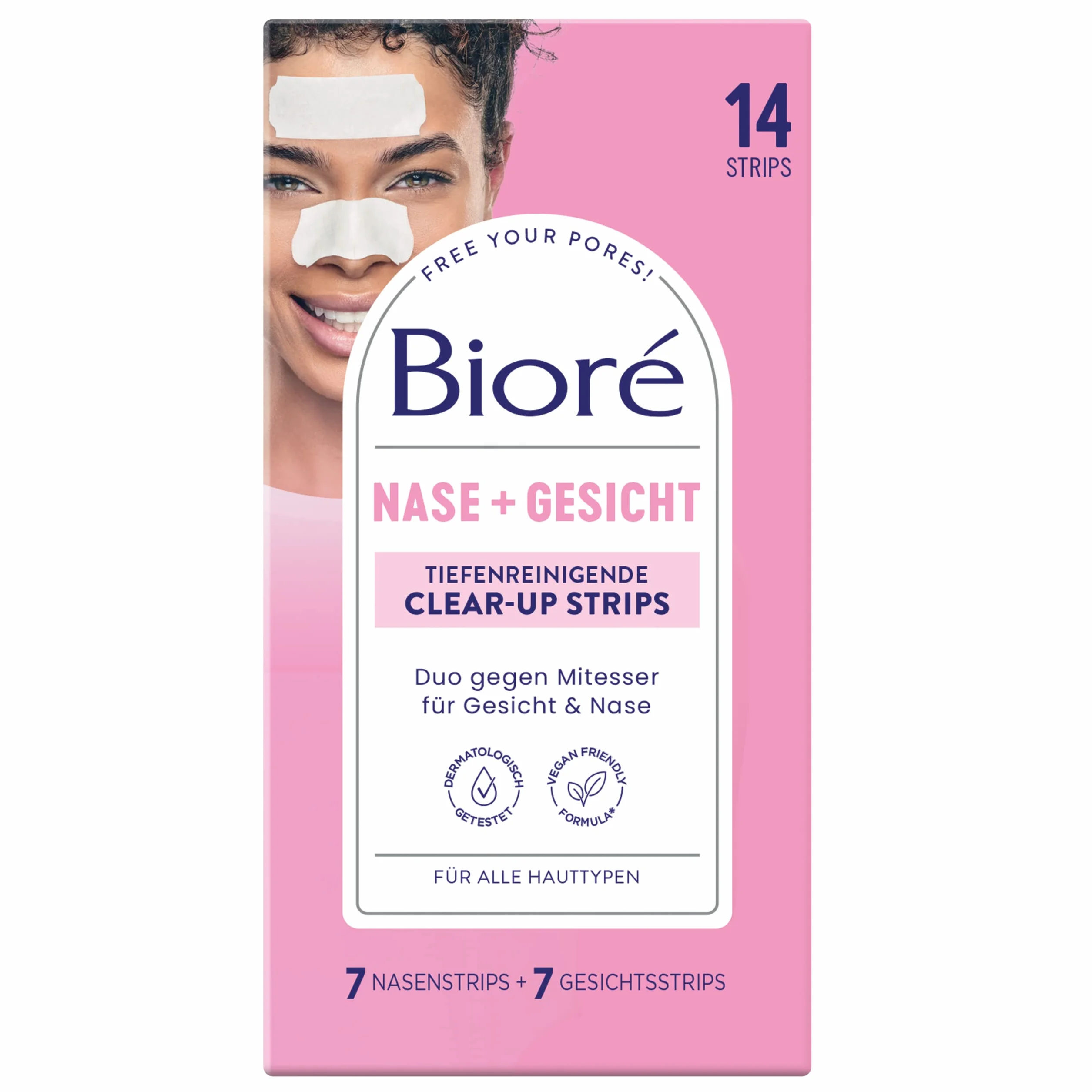 BIORÉ Patchs Ultra Purifiants à l'Hamamélis anti-points noirs pour le nez - boîte de 7
