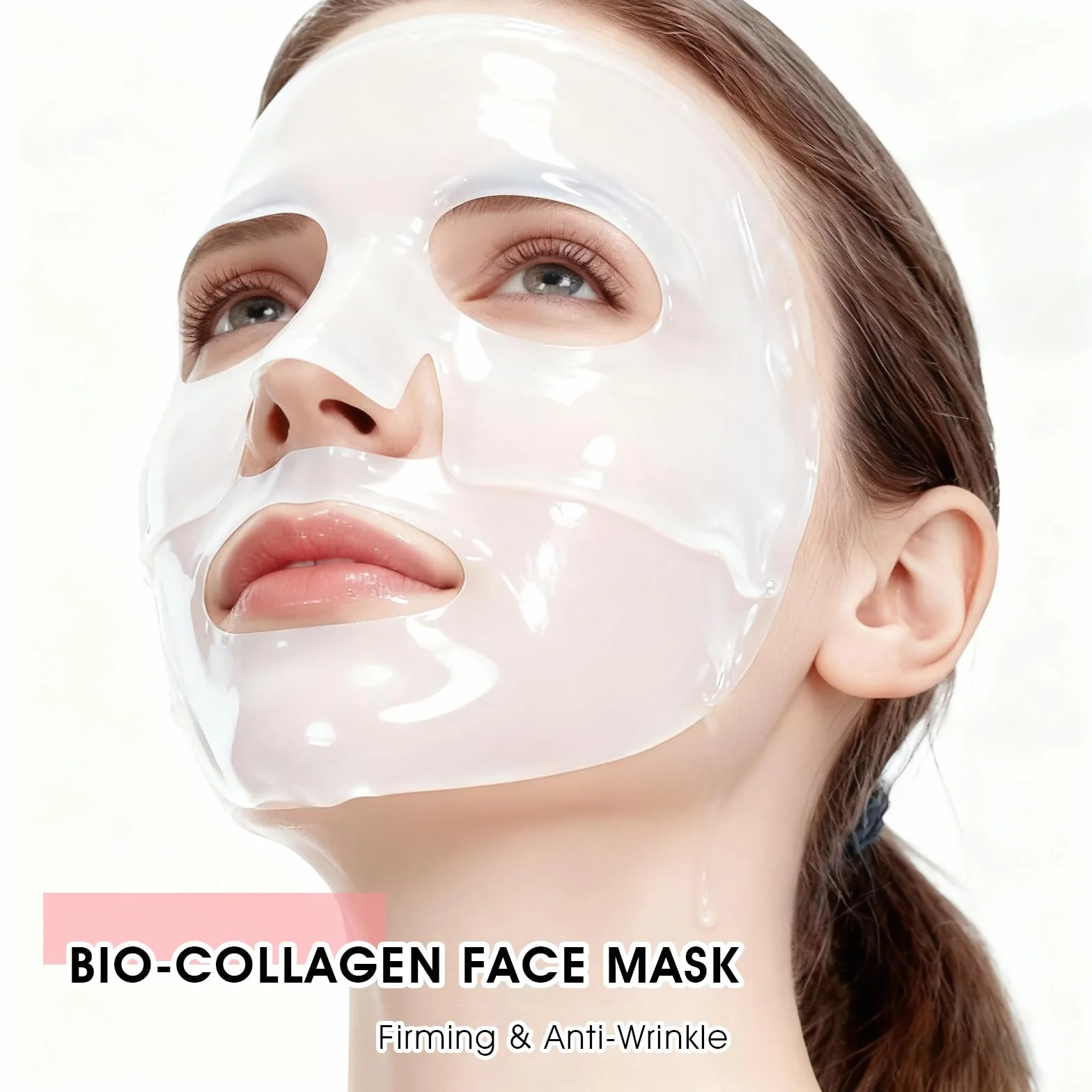 Masque Collagène Visage Bio Collagen Real Deep Mask 5 Pièces Hydratant Anti-Âge Raffermissant