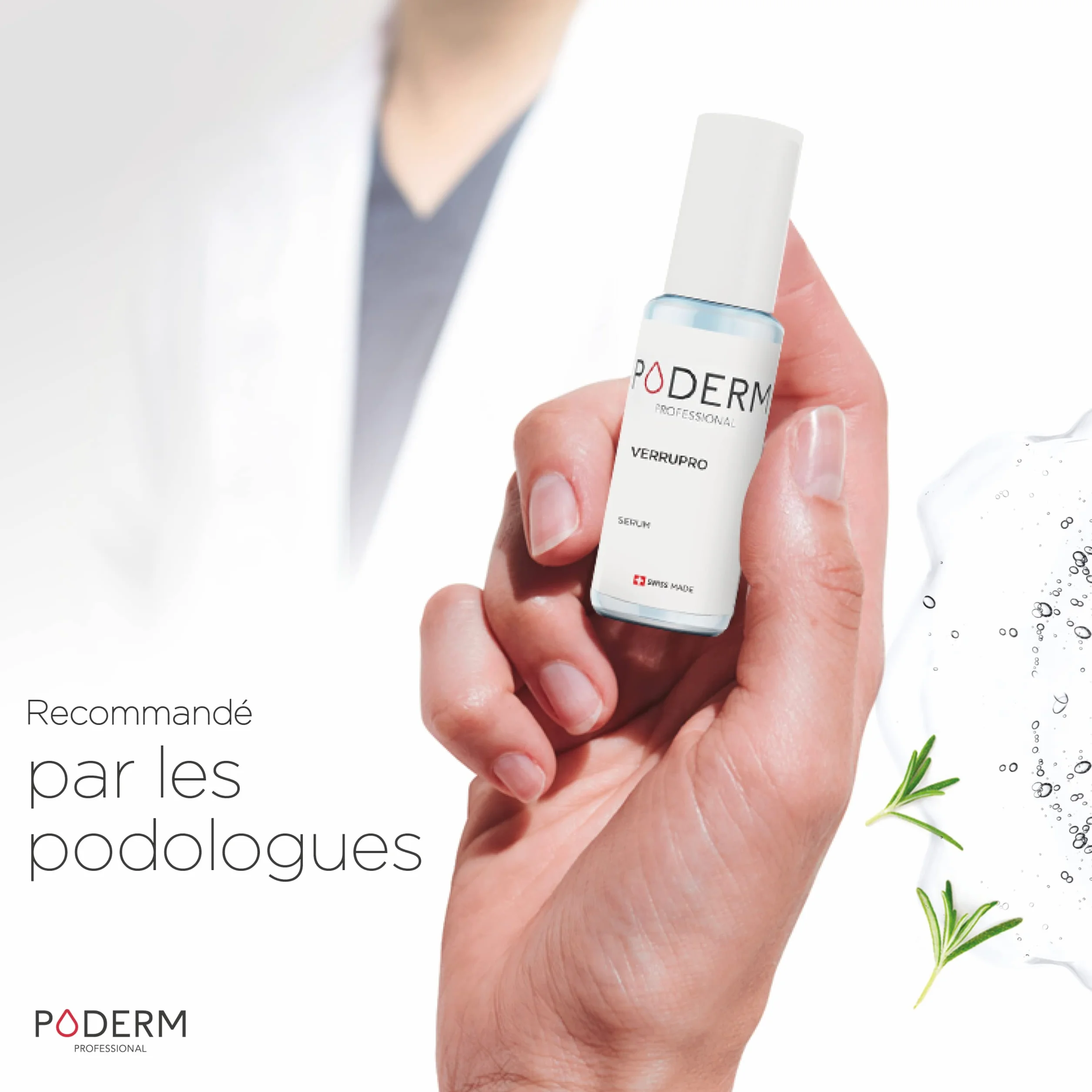 PODERM VERRUPRO SOLUTION PIEDS-MAINS Huile Sérum 100% Naturels Swiss Made