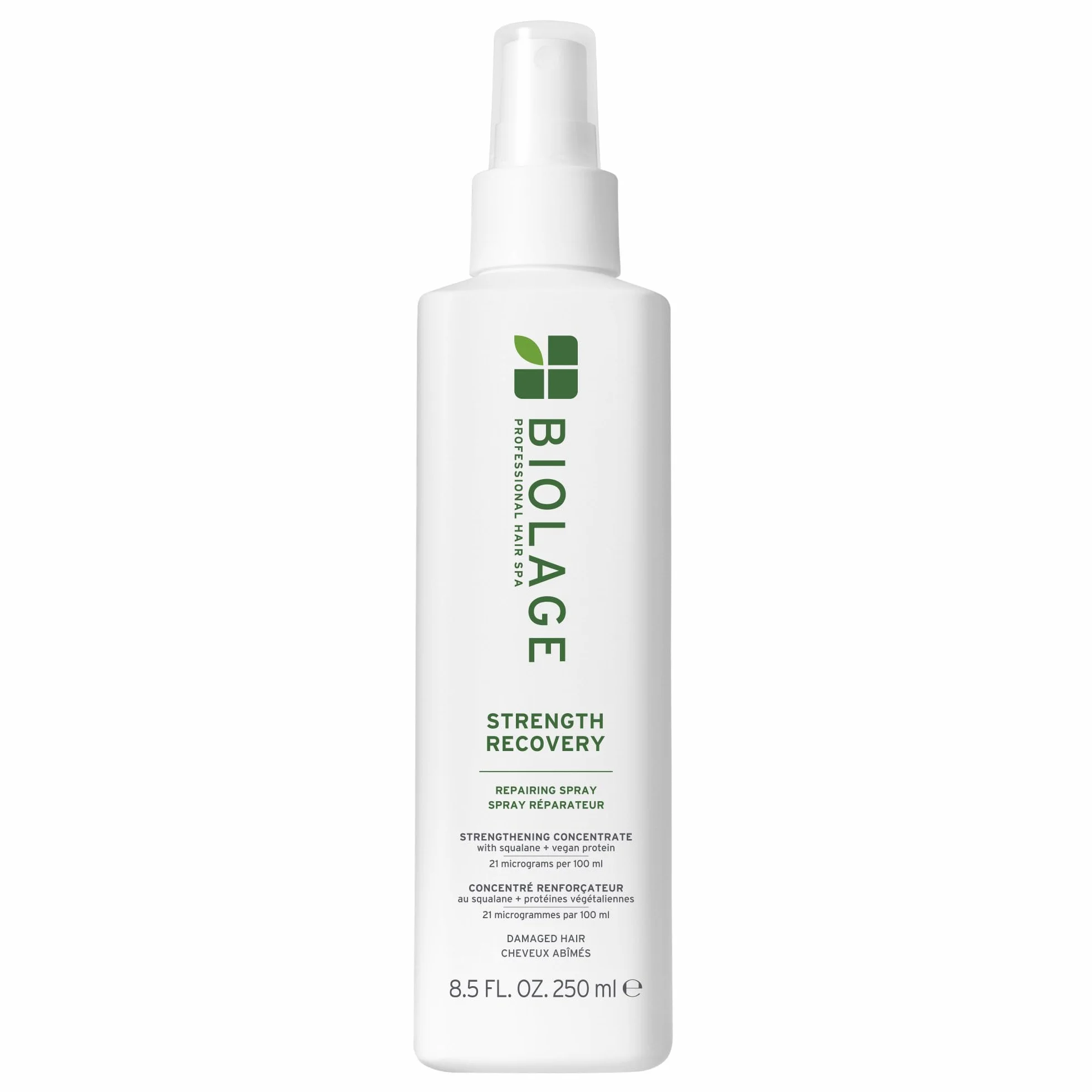 Strength Recovery Repairing Spray for Damaged Hair, 250 ml