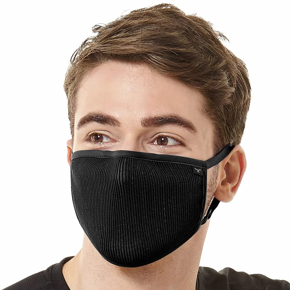 NAROO F.U Plus Masque de sport respirant anti-poussière anti-pollen Noir L