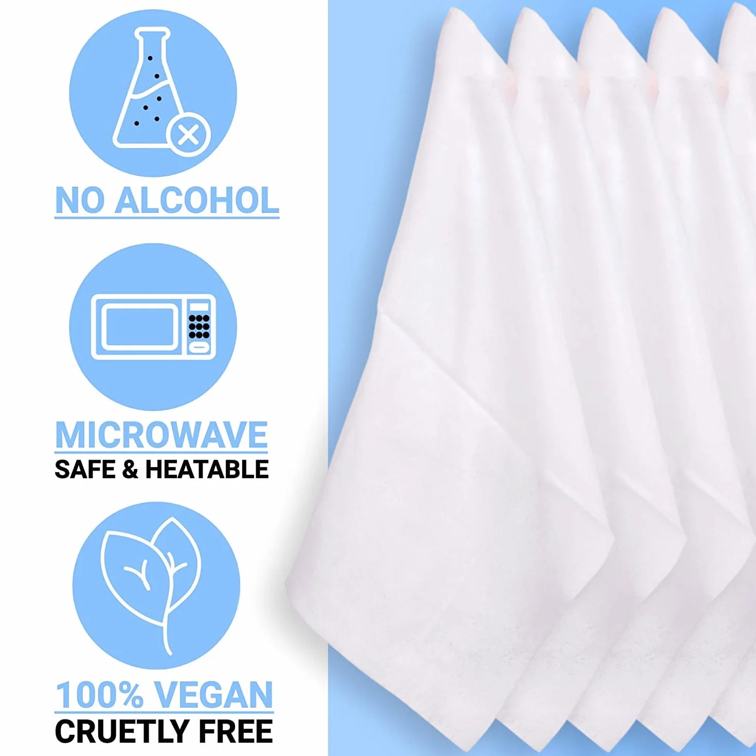 Drench! Lingettes Nettoyantes Douche - 5 Paquets de 12x Lingette Rafraichissante à L'Aloe Vera - Lingette Lavante pour Adultes et Personnes Âgées Compatible avec le Micro-Ondes