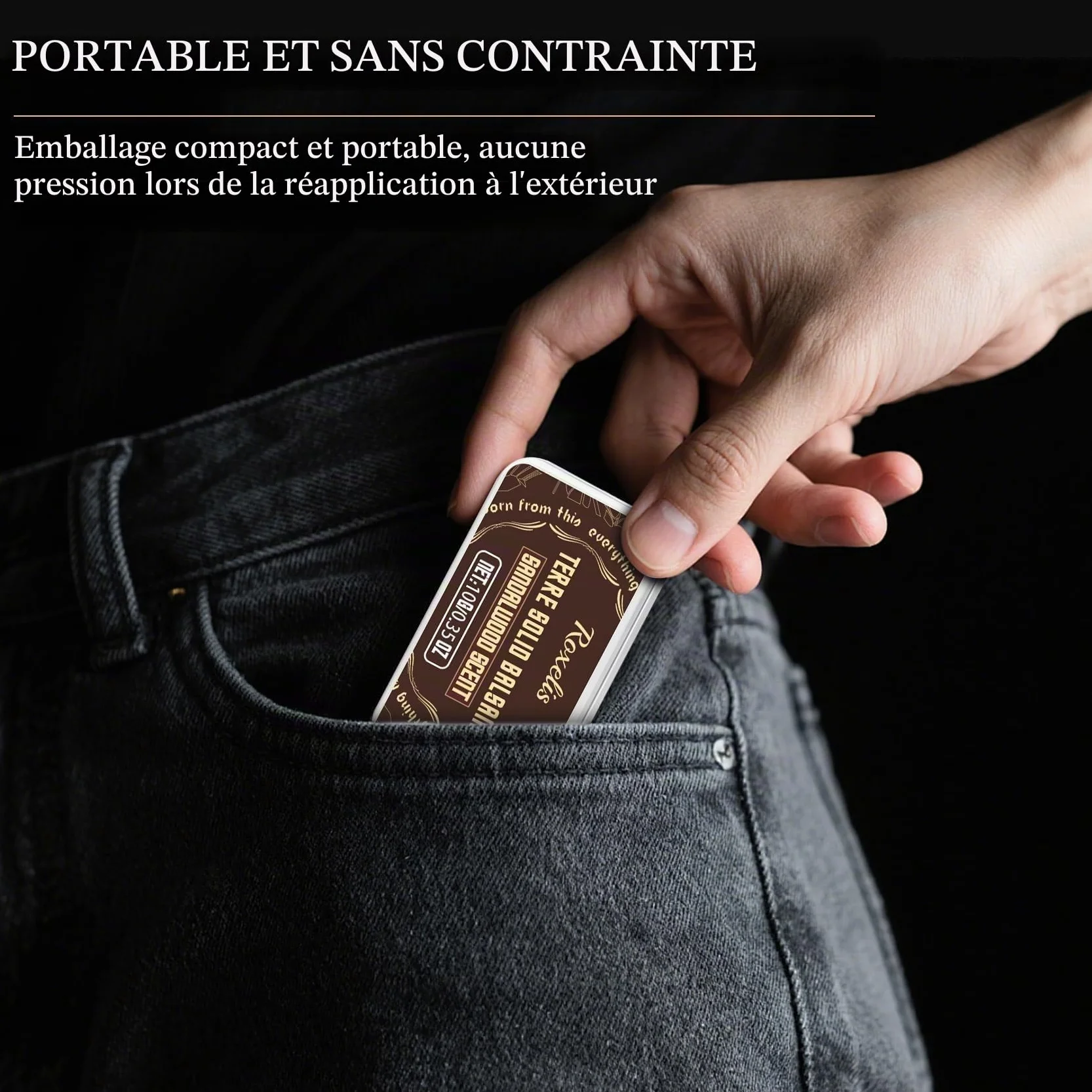 4 pièces Parfum solide pour homme, parfum masculin aux phéromones | vétiver, cèdre, sauge, santal, parfum pour homme automne-hiver, coffret de parfum format voyage, cadeau pour homme (4 x 10 g)