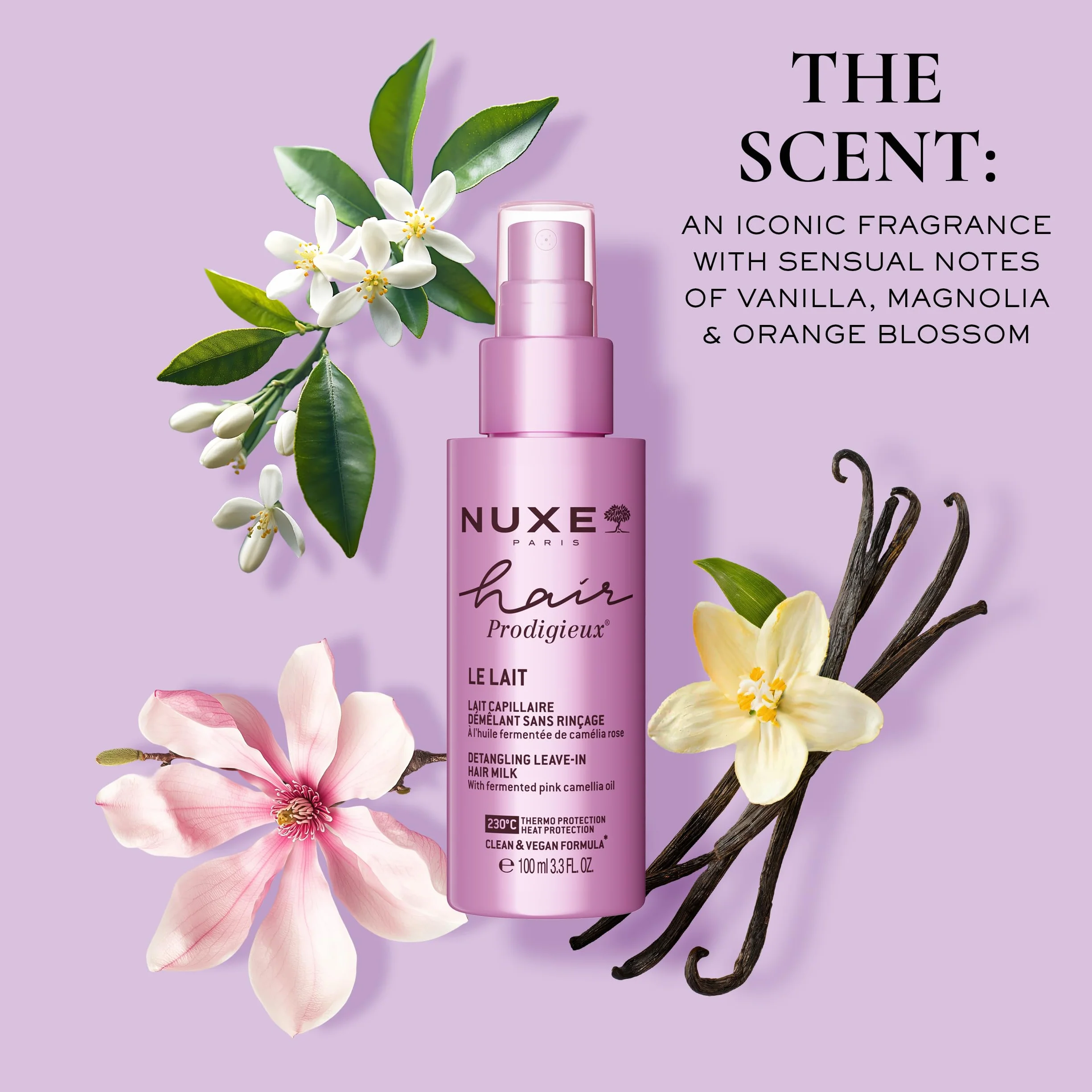 Nuxe HAIR PRODIGIEUX Lait Capillaire Démêlant Sans Rinçage 100ml