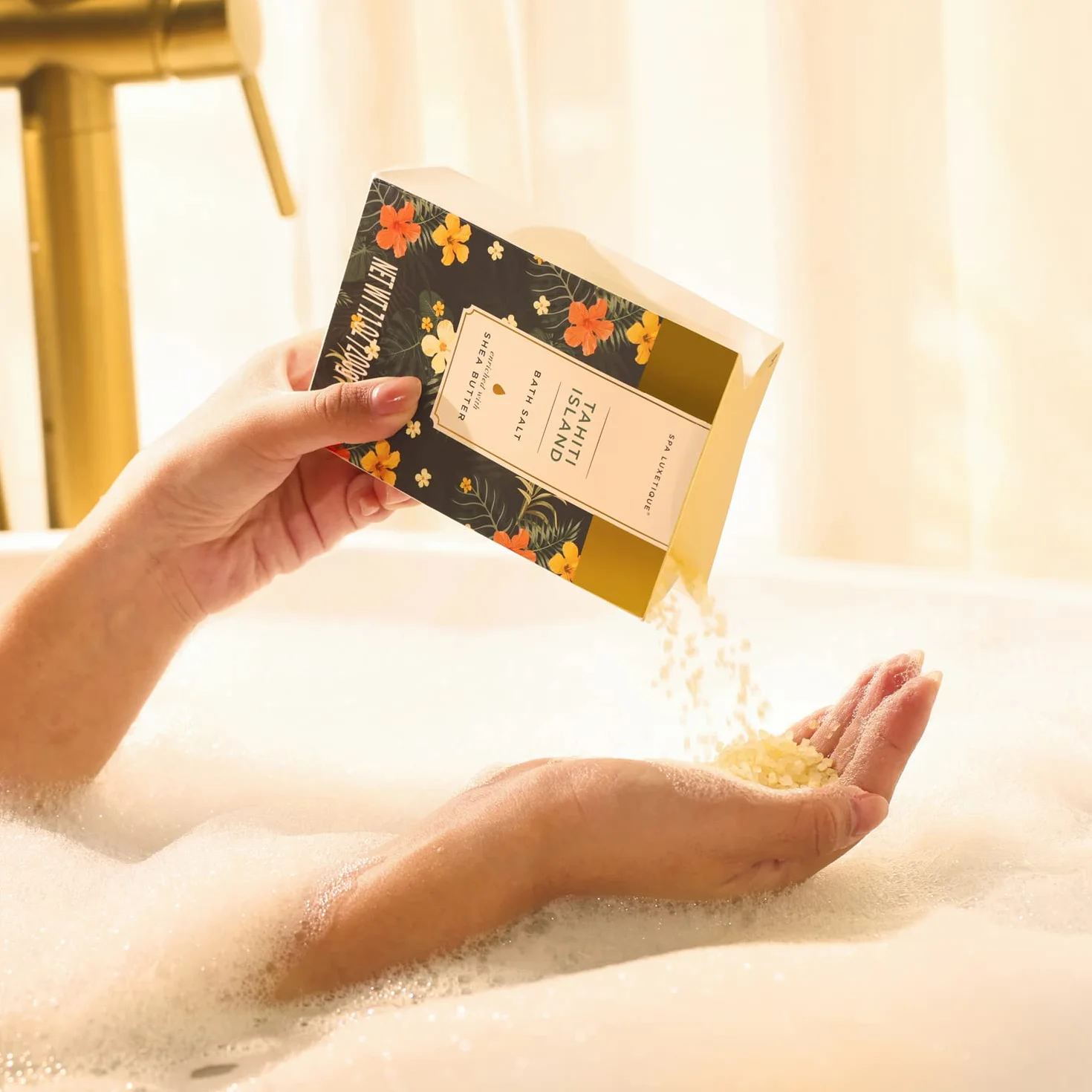 Spa Luxetique Coffret Cadeau Femme 12 Pièces Huile Essentielle Tahiti Soin Bain
