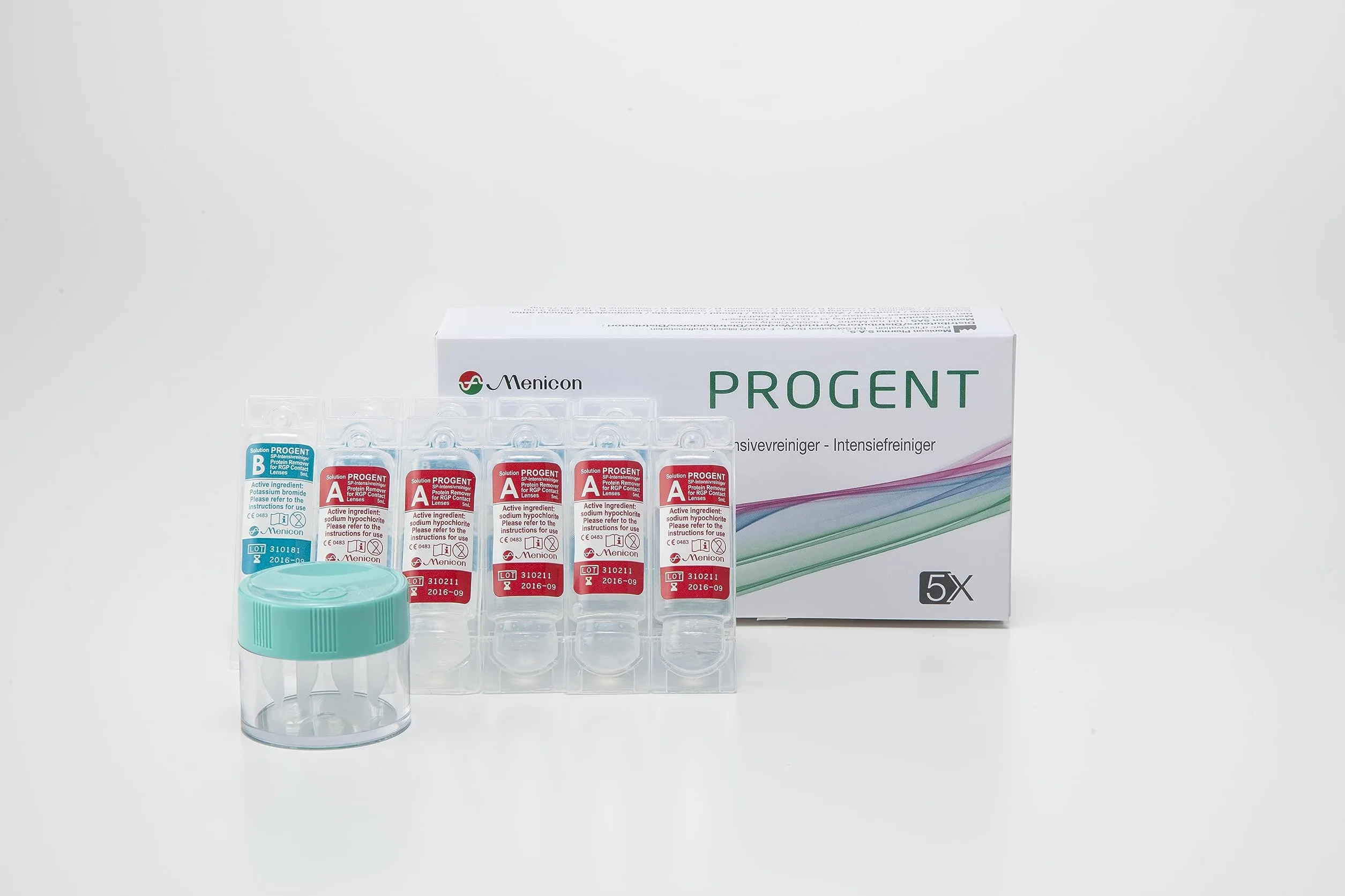 Menicon Progent SP Lot de 5 nettoyants intenses