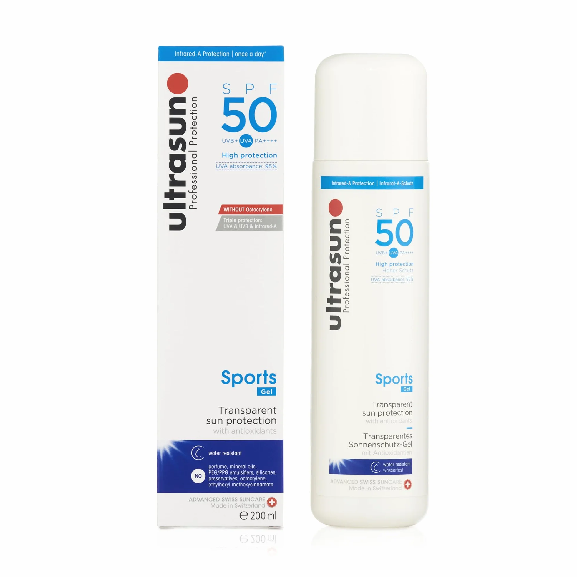 Ultrasun Gel sport transparent SPF50 200 ml
