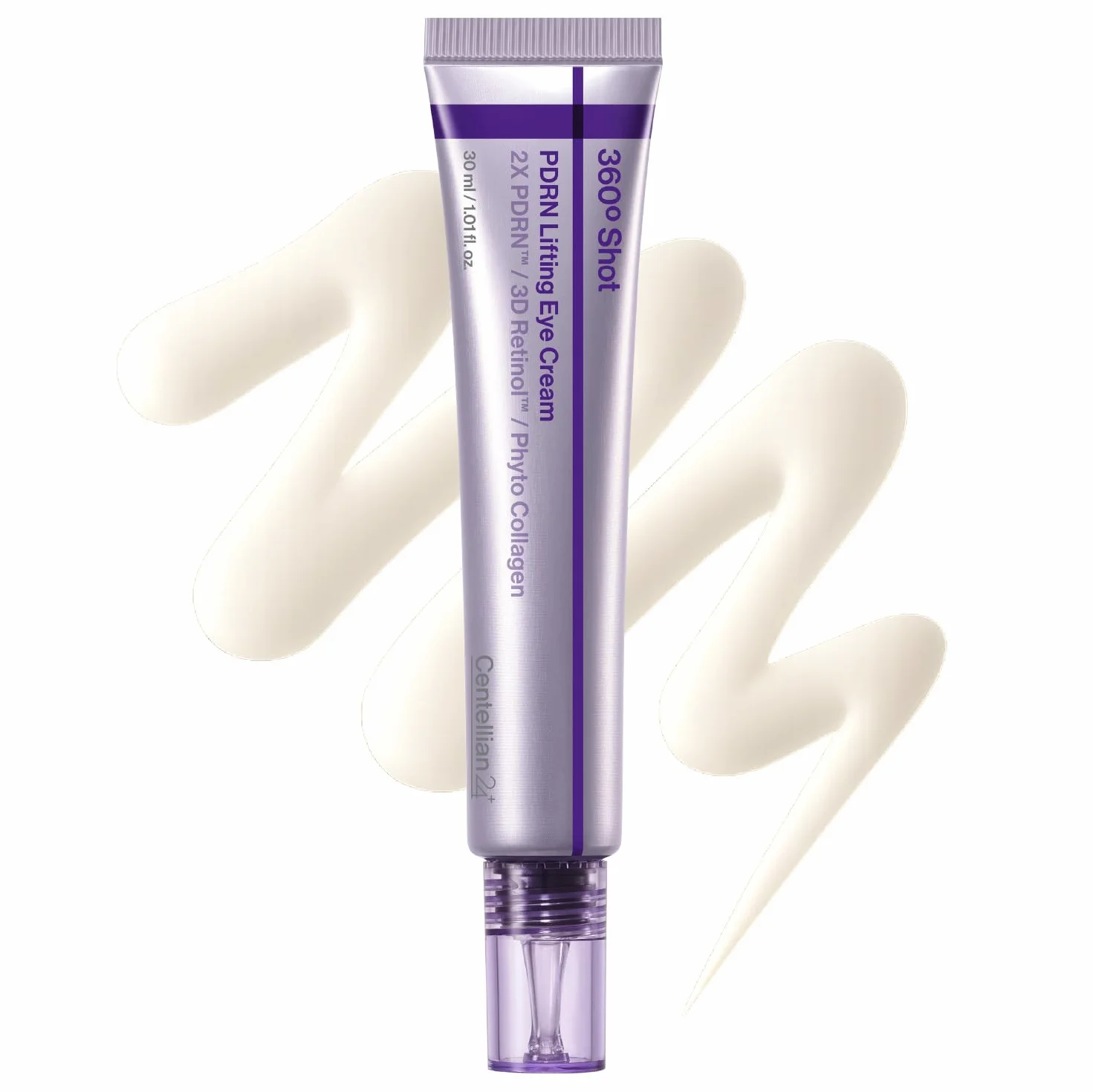 Centellian24 360 Shot PDRN Crème Raffermissante pour les Yeux 30 ml – Crème Contour des Yeux Anti-Âge au Rétinol pour les Yeux à Capuche, Lissage des Rides, Soin Hydratant Raffermissant