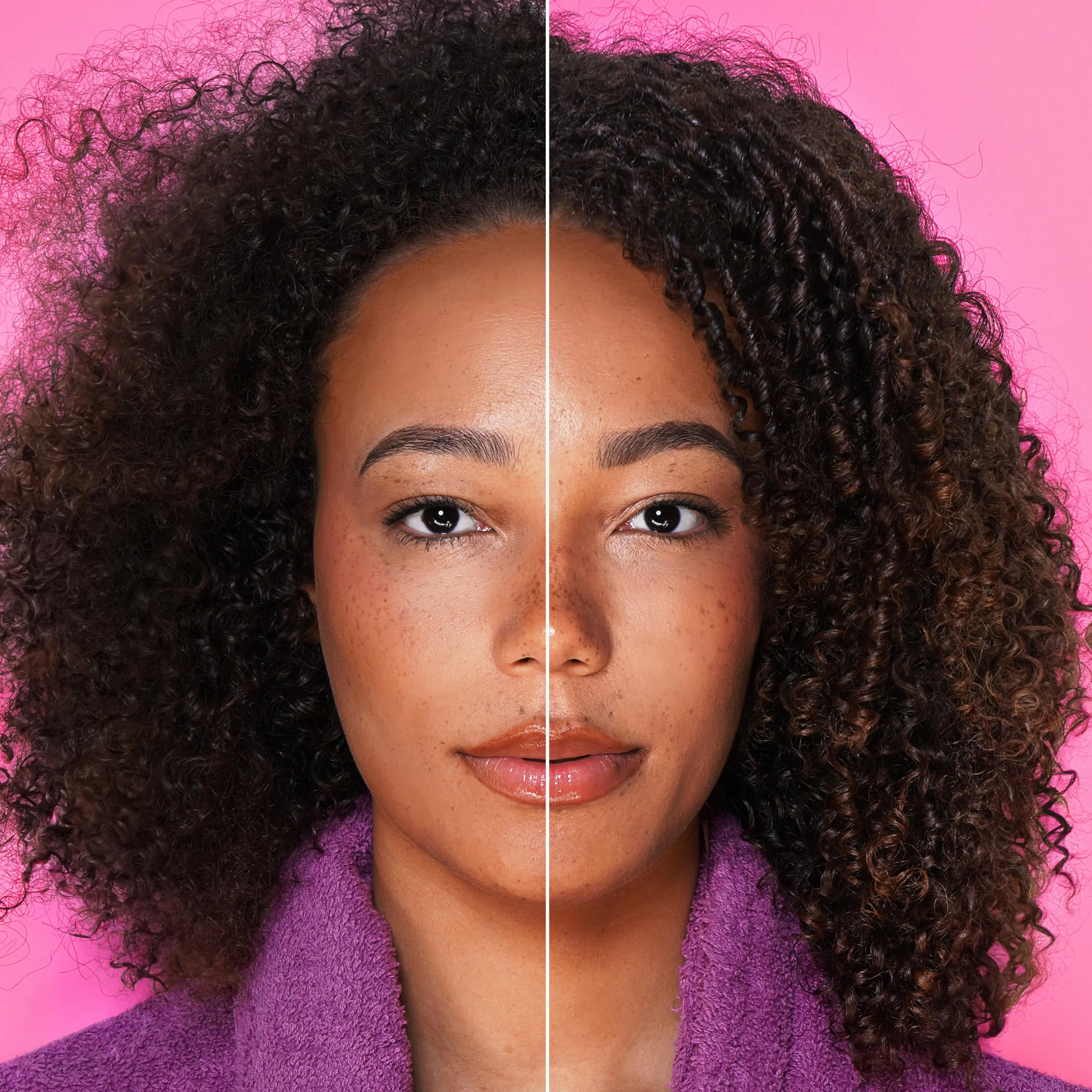 Les Secrets De Loly Coffret de Noël Cheveux Frisés Routine Complète 4 Produits 3 Accessoires Satin Hydratation Nutrition Intense Galaxy Curls