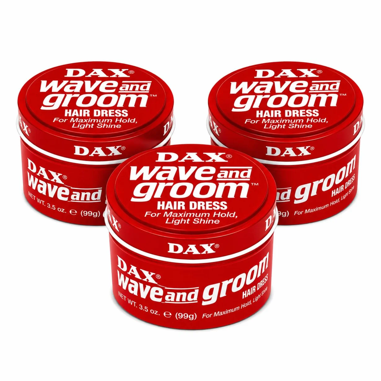 Dax Wave and Groom Hair Dress, 3.5 Ounce (Pack of 3) by DAX
