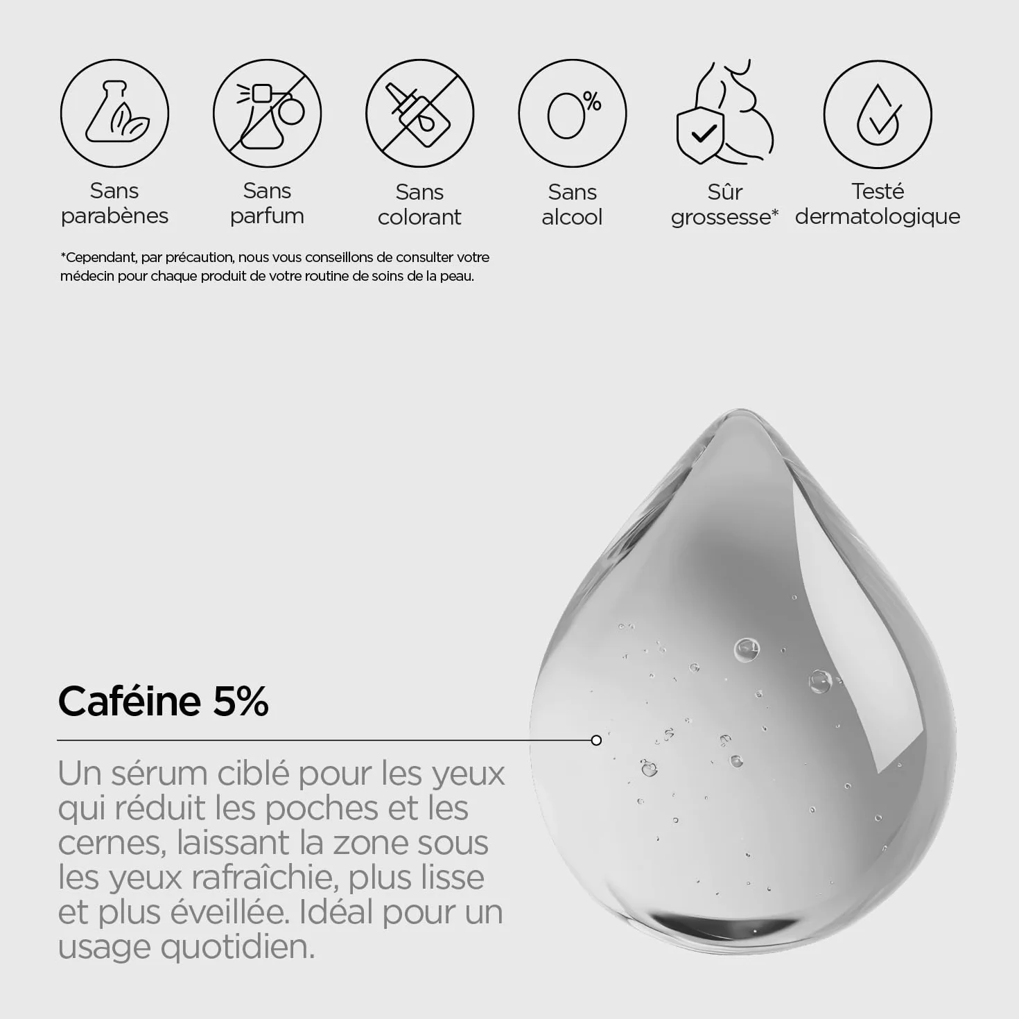 REVOX B77 Sérum Contour des Yeux 5% Just Caffeine 30 ml Anti-Cernes Poches