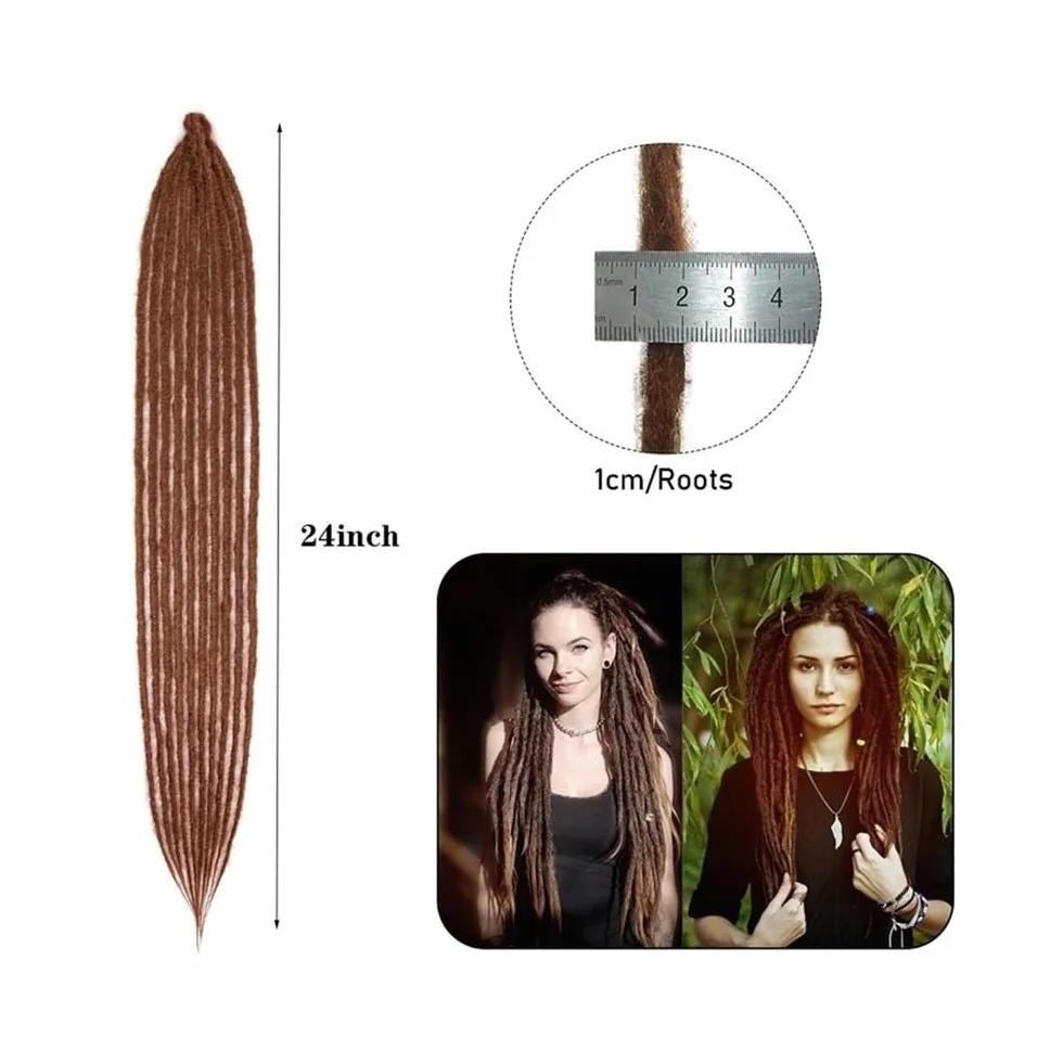 Santé - Extensions de dreadlocks faites à la main - 5 brins de dreadlocks synthétiques - 1,0 cm - Faux Twist - Cheveux reggae dreadlocks - Soin du corps (blond)