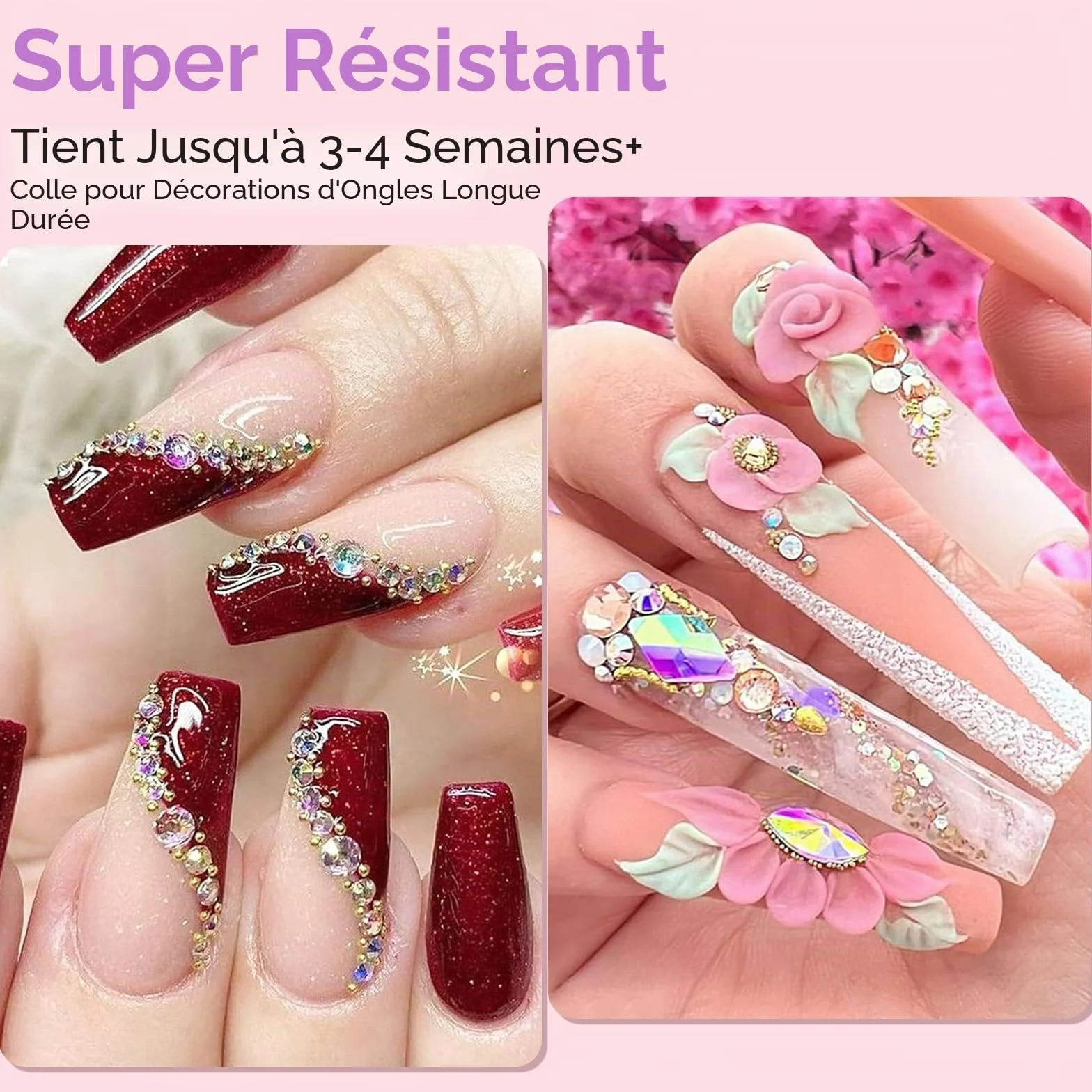 Makartt Gel 3D Nail Art Rhinestone Glue 30ml Super Fort Colle Ongles Strass