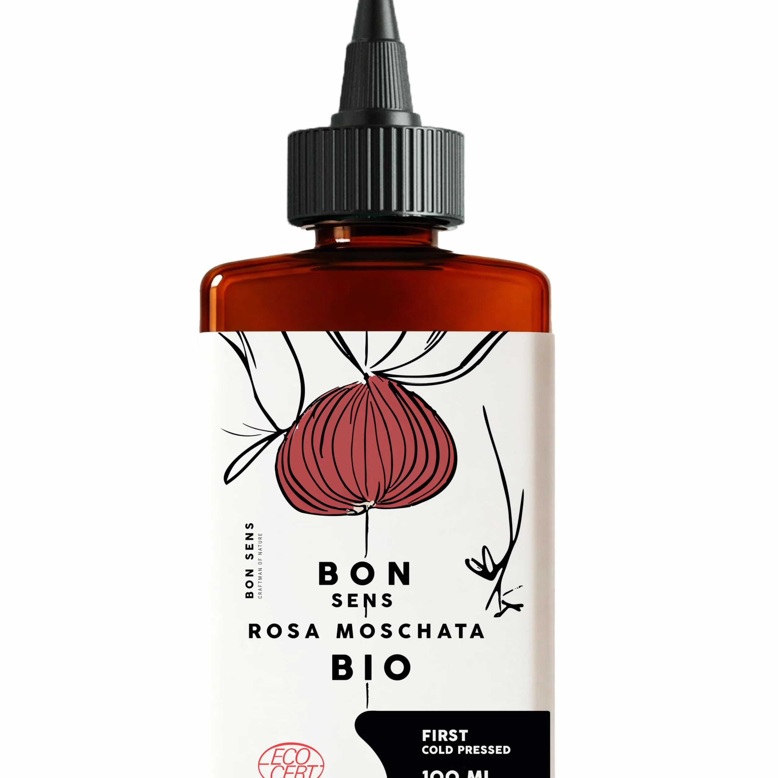 Huile de Rose Musquée Bio 100% Pure Anti-âge Visage 100ml Riche en Vitamine C Omégas 3 Vitamines E A