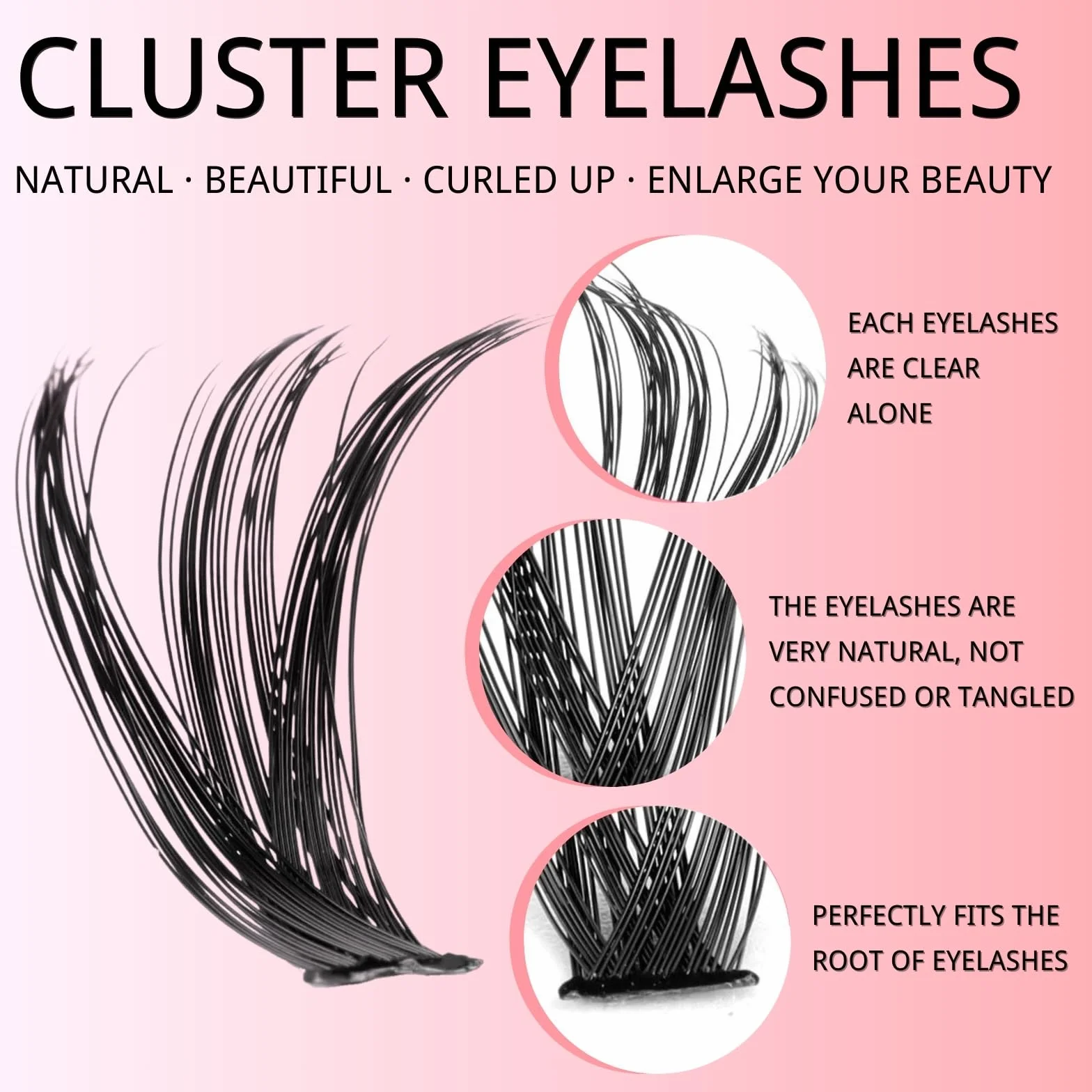 KEYRI 580 Pièces Faux Cils Individuel Extension Cils Kit DIY 8-16mm Mix