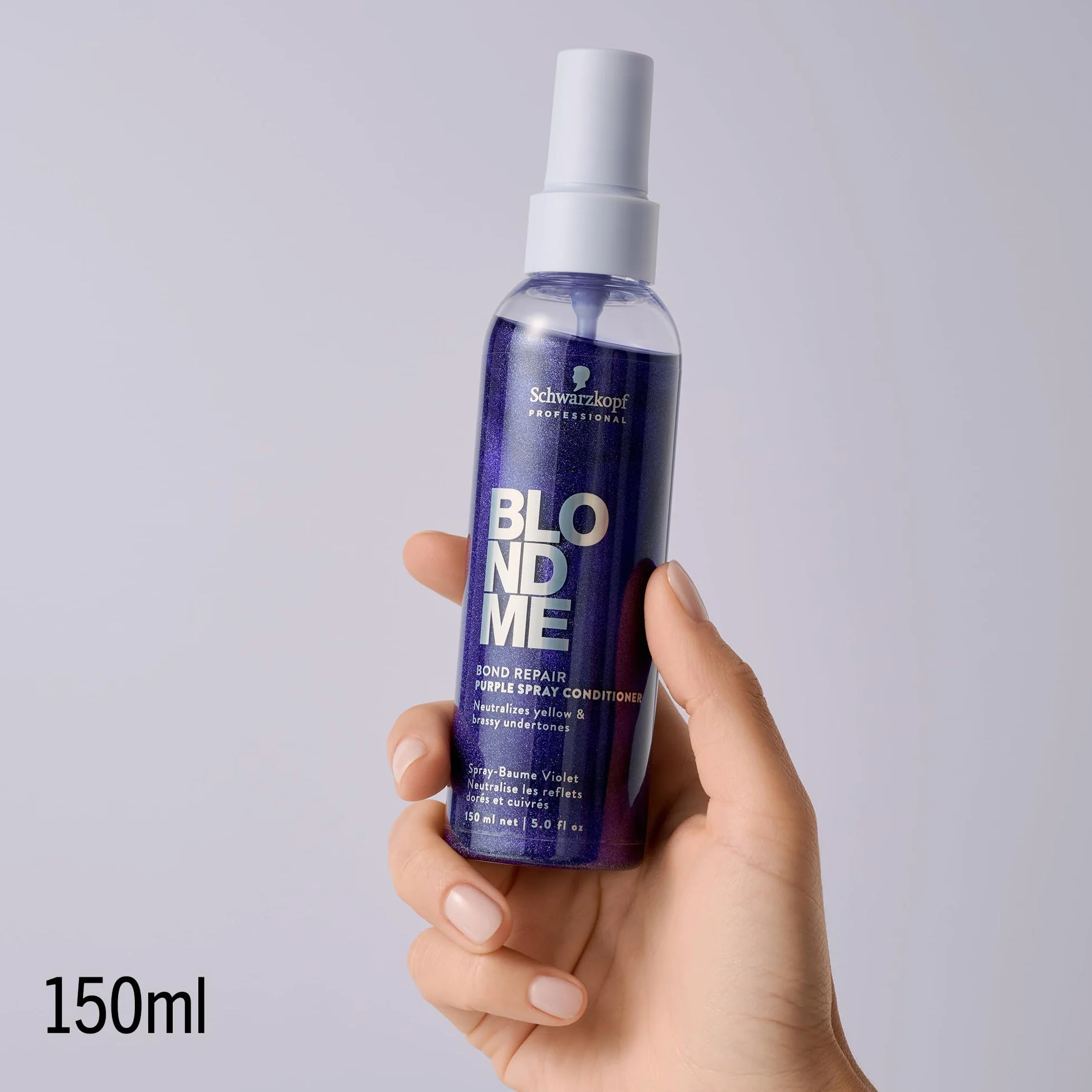 Schwarzkopf Professional BLONDME Bond Repair Purple Spray Conditioner Sans Rinçage 150 ml