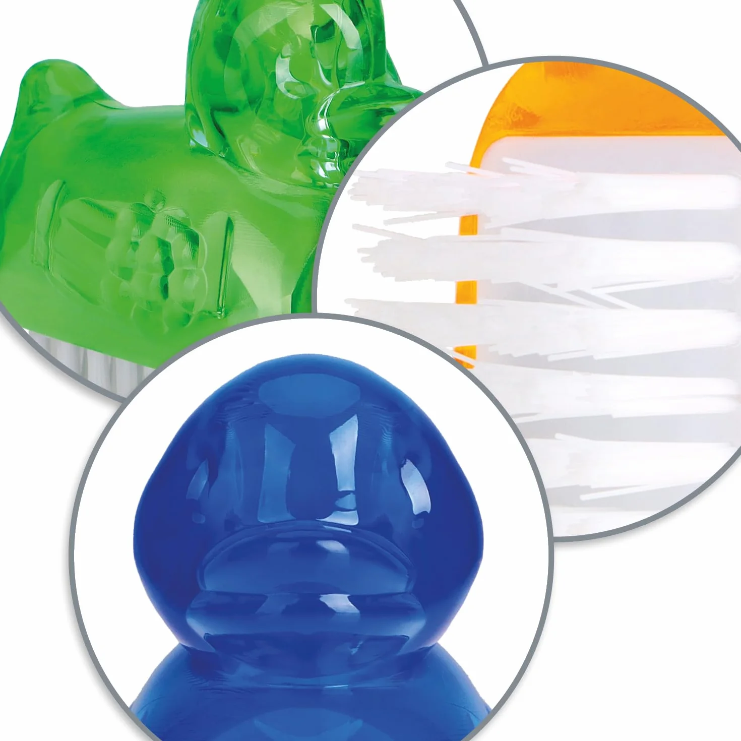 Brosses de Lavage des Mains en Forme de Canard 6 pièces - Brosse à Ongles Multicolore