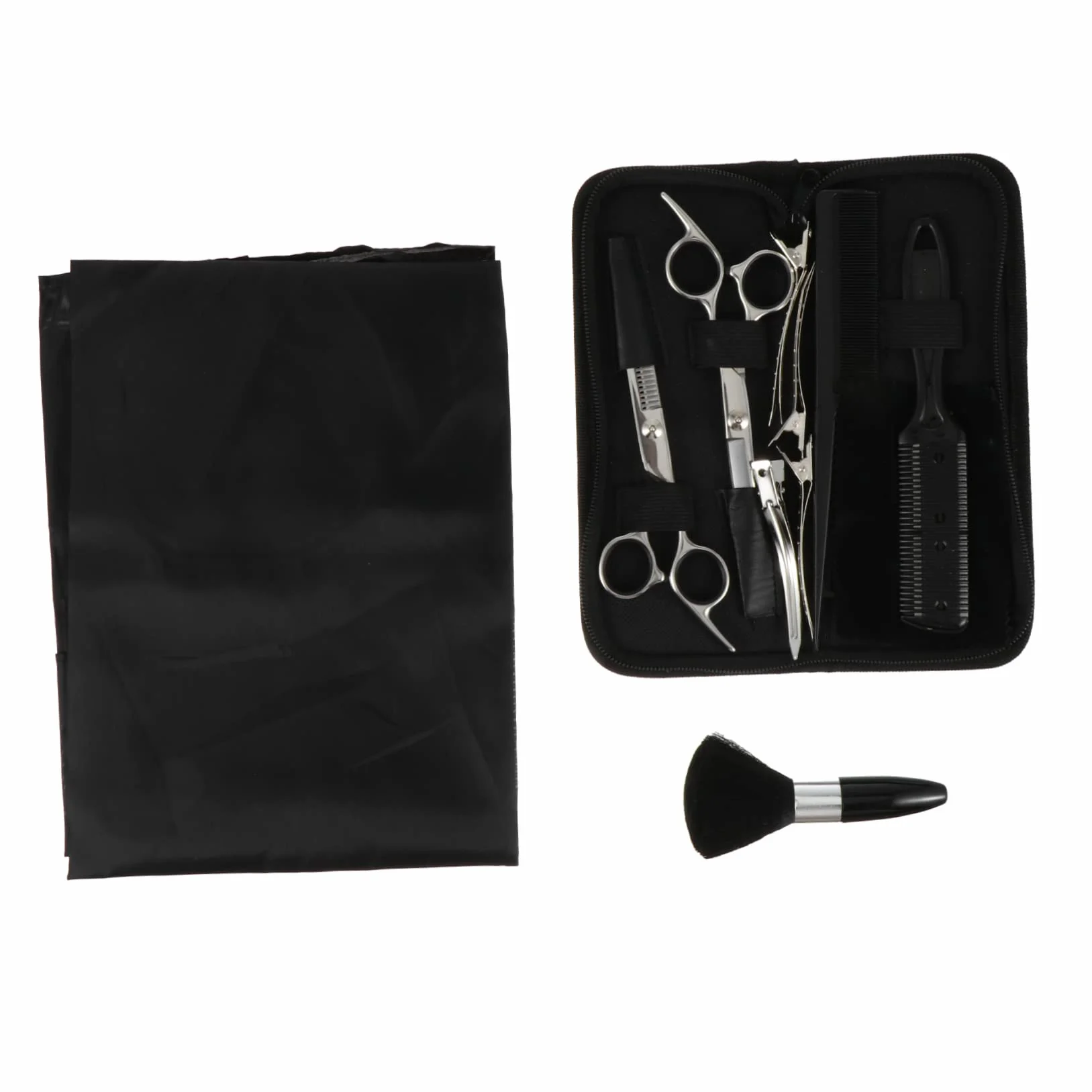 DOITOOL Ciseaux de Coiffure avec Peigne Plat pour Cheveux Clairsemés Matériel de Coiffure pour Salon et Débutants