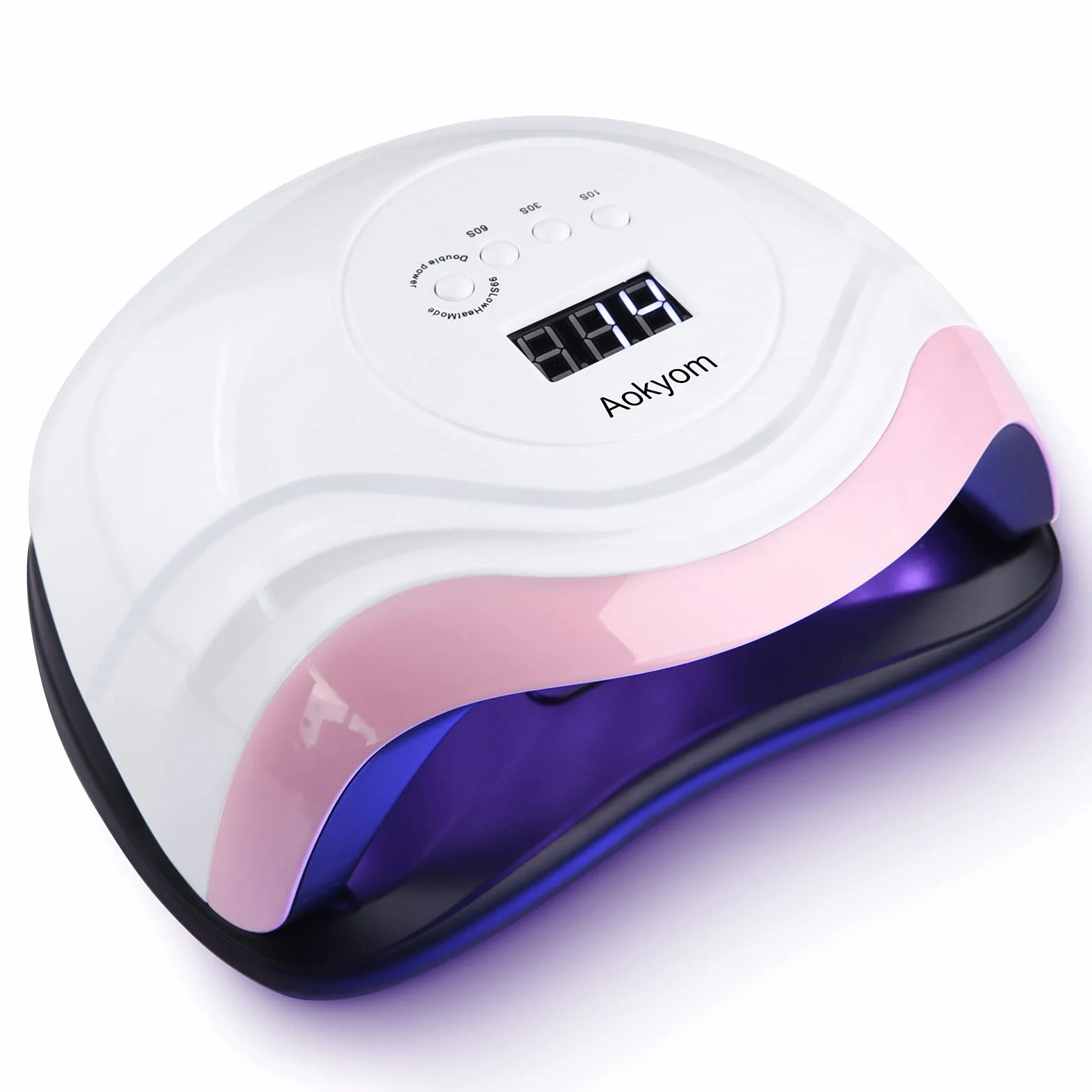 Lampe UV Sèche Ongles, Lampes à Ongles Professionnel,Séchage Rapide 4 Minuterie de 10s/30s/60s/99s,36 LEDs, Grand LCD Ecran Base Démontable
