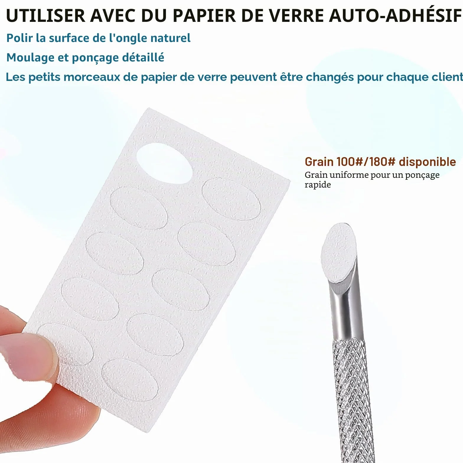 Coupe-cuticules en acier inoxydable Qianyu à double extrémité pour ongles