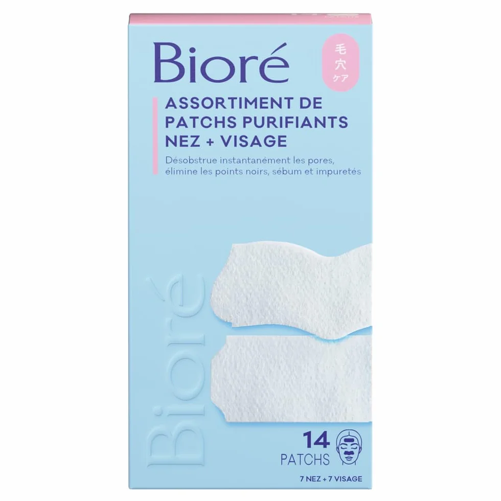 Biore Assortiment de 14 Patchs Purifiants NEZ VISAGE