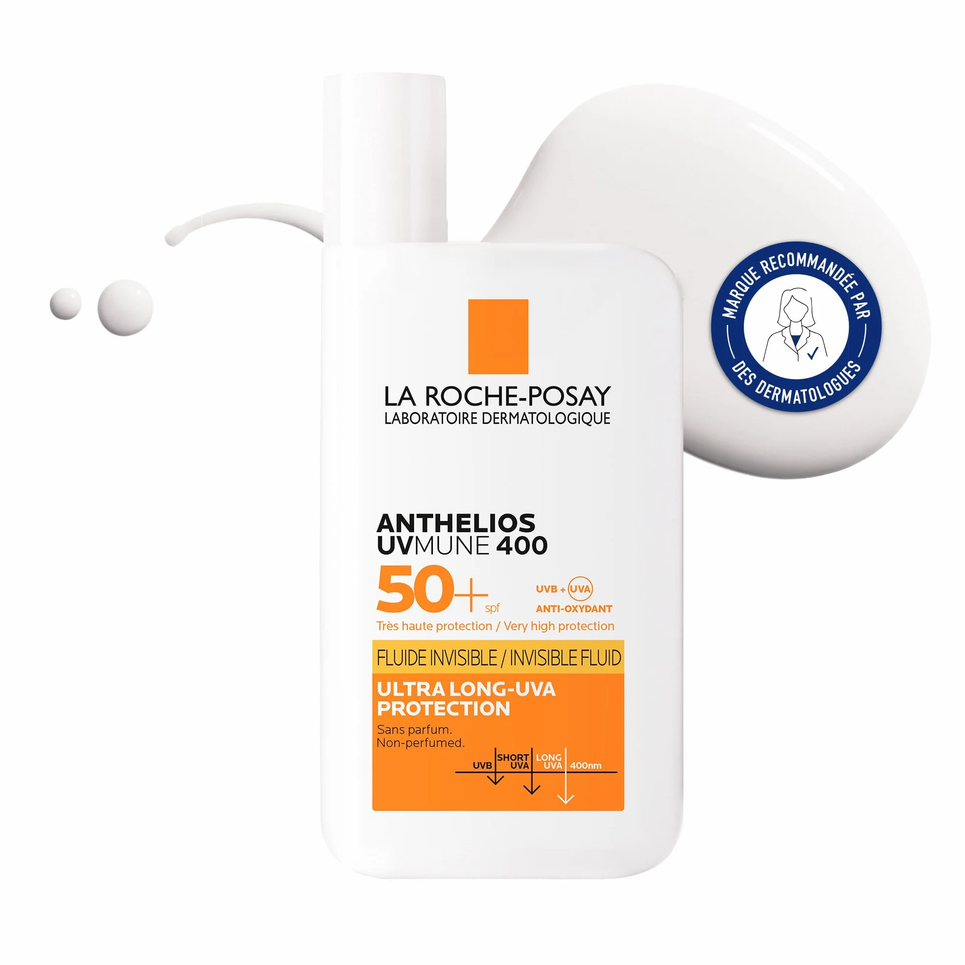 La Roche-Posay Anthelios UVMUNE 400 Fluide Invisible SPF50+ Protection Solaire Visage