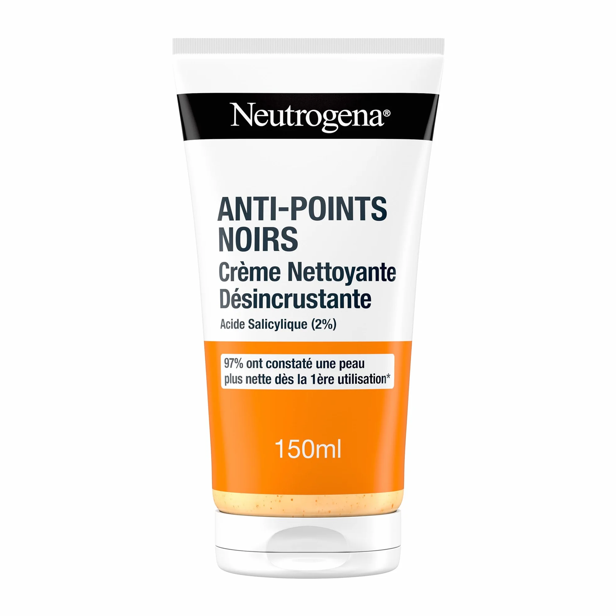 Neutrogena Crème Nettoyante Désincrustante Anti-Points Noirs 150 ml Acide Salicylique 2%