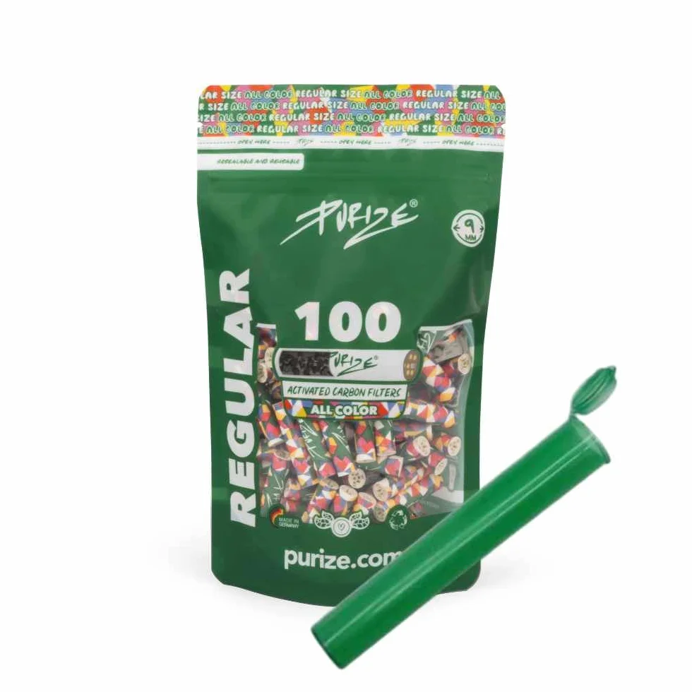 PURIZE Filtre à charbon actif 9 mm - Taille normale - 50 x à 420 x - AllColour 100