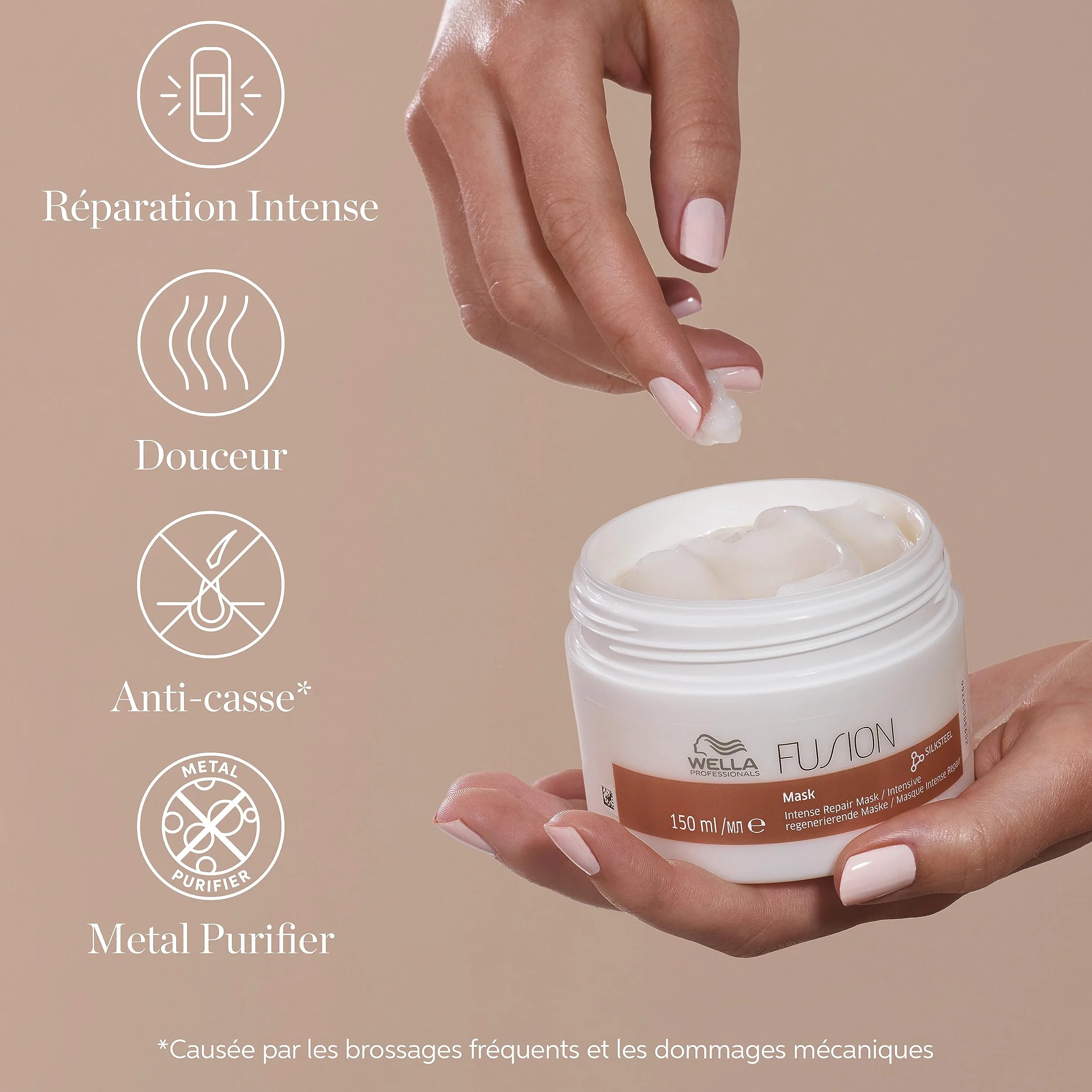 Wella Professionals FUSION Masque Cheveux Réparation Intense 150ml