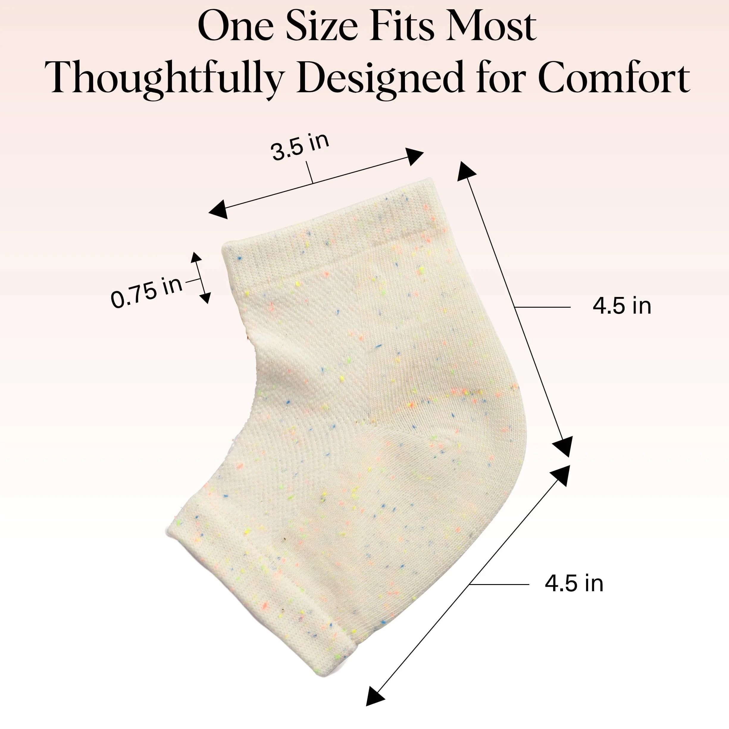 Kitsch Chaussettes hydratantes pour traitement du talon craquelé, réutilisables, doublure en gel isotherme, pour homme et femme