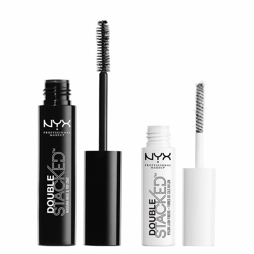 Nyx Mascara double stacked recsysteem/By brillance paillettes