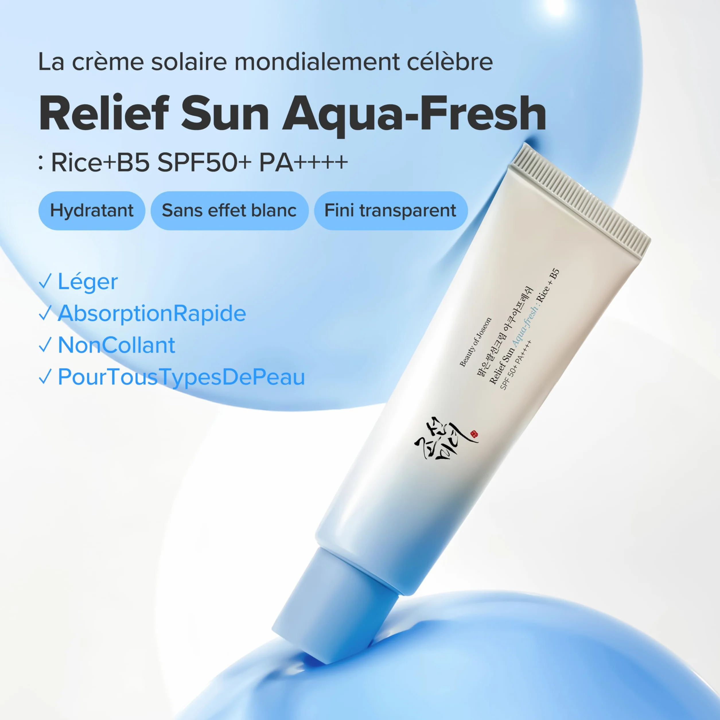 Beauty of Joseon Aqua Fresh Relief Sun B5 Riz SPF50 PA+++