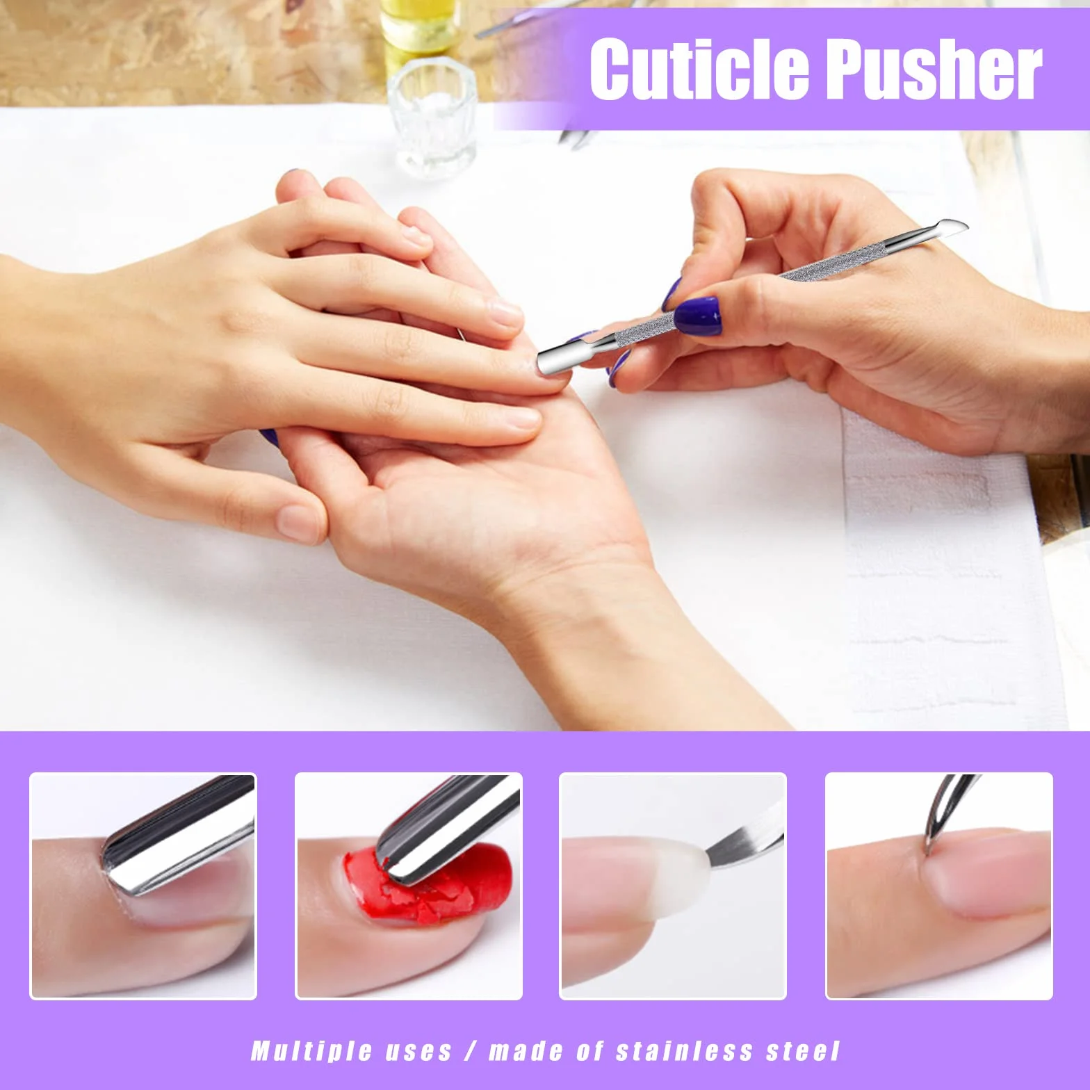 Limes à Ongles Lot de 7, 100/180, Lime à Ongles Professionnelles pour Manucure et Salon