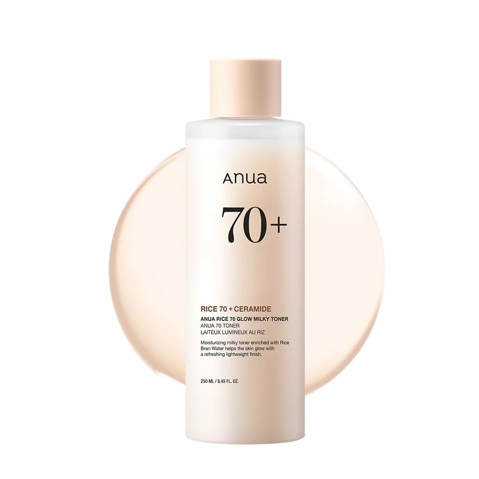 Anua Rice 70 Glow Toner Lotion Tonique Hydratante Visage 250ml Niacinamide Céramides