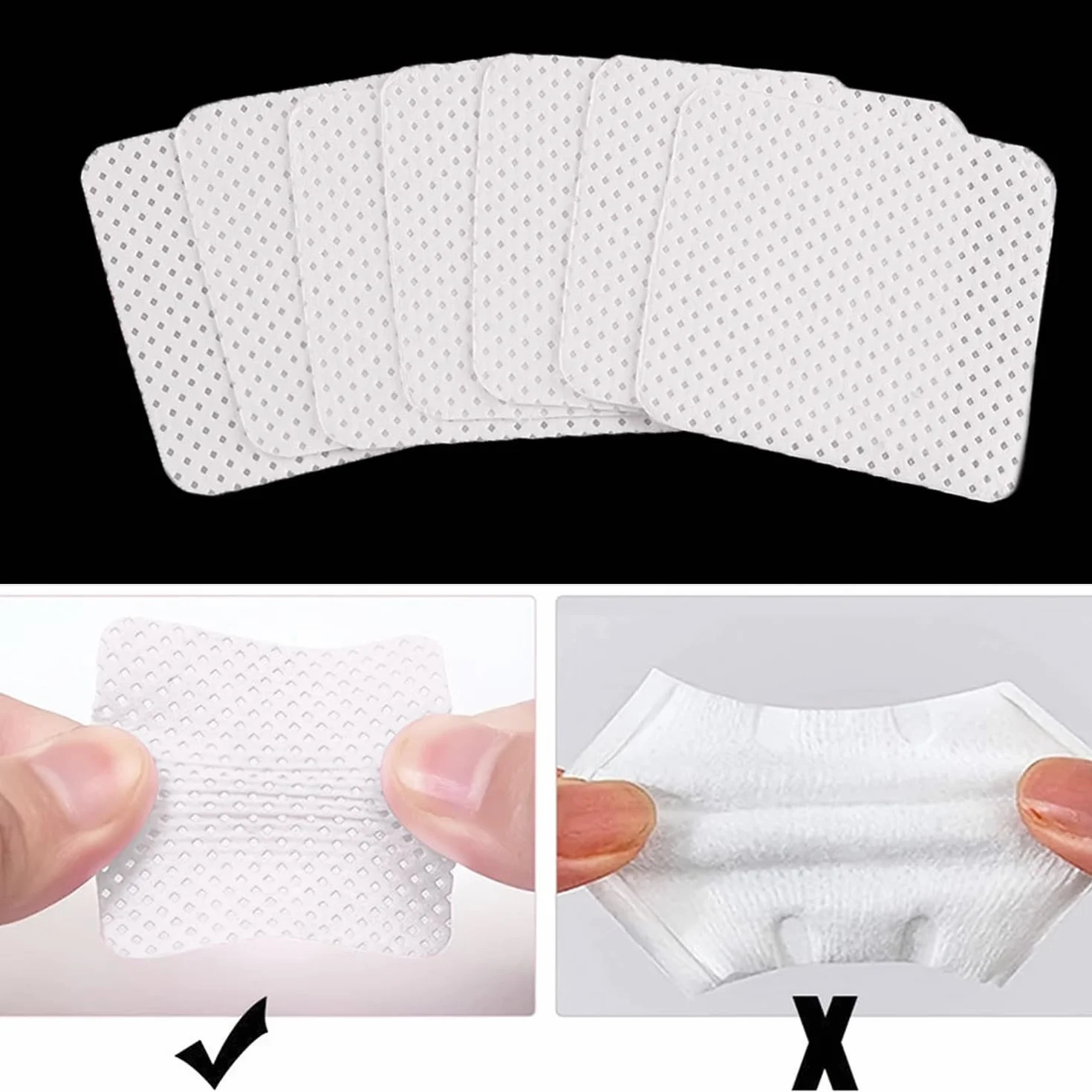 Coton Ongles Gel Non Pelucheux 300 Pièces lingettes tampons polissage absorbants UV Nail Art