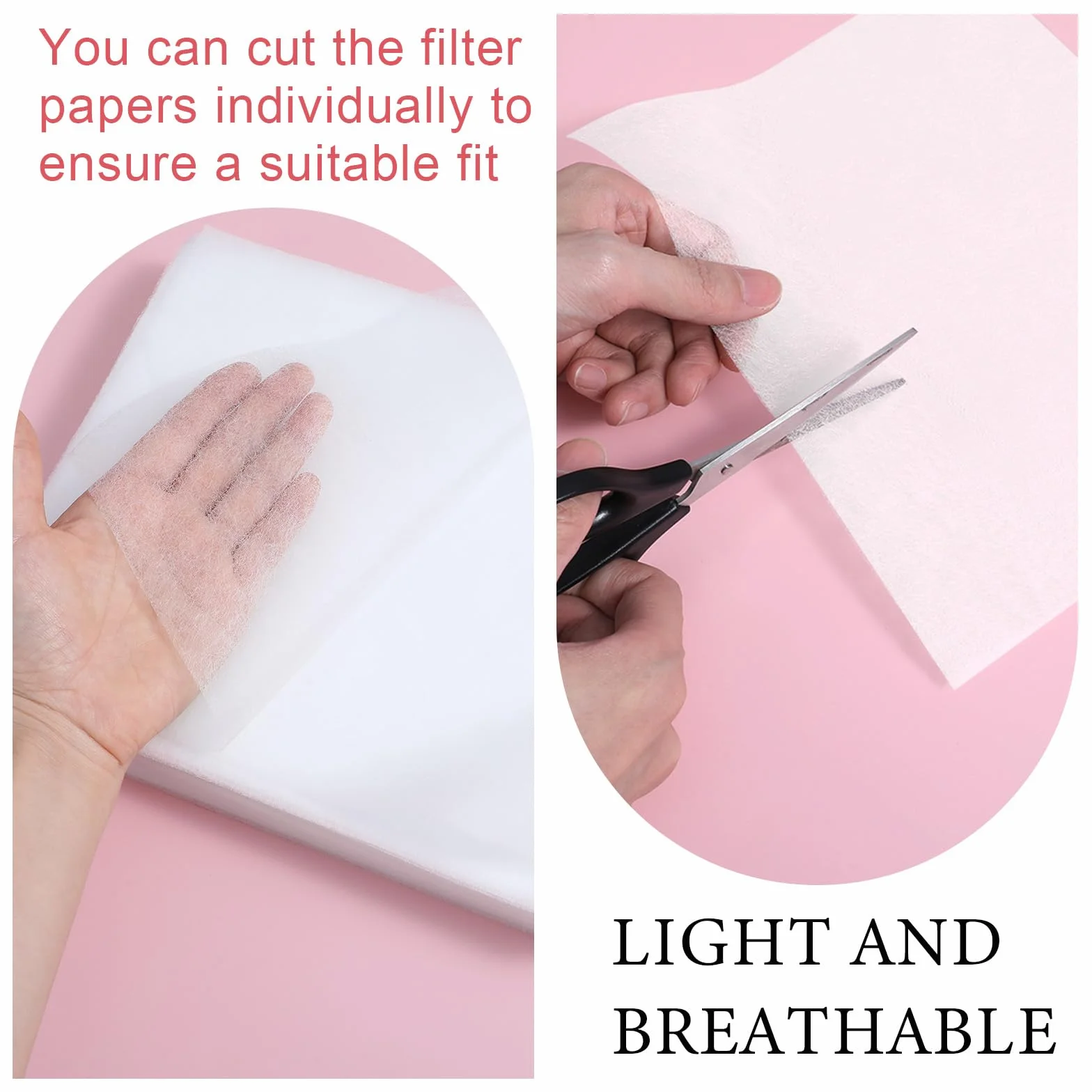 Lot de 200 Filtres en Papier pour Ongles, Collecteur de Poussière, Feuilles Filtrantes Remplaçables Universelles pour Salon de Manucure