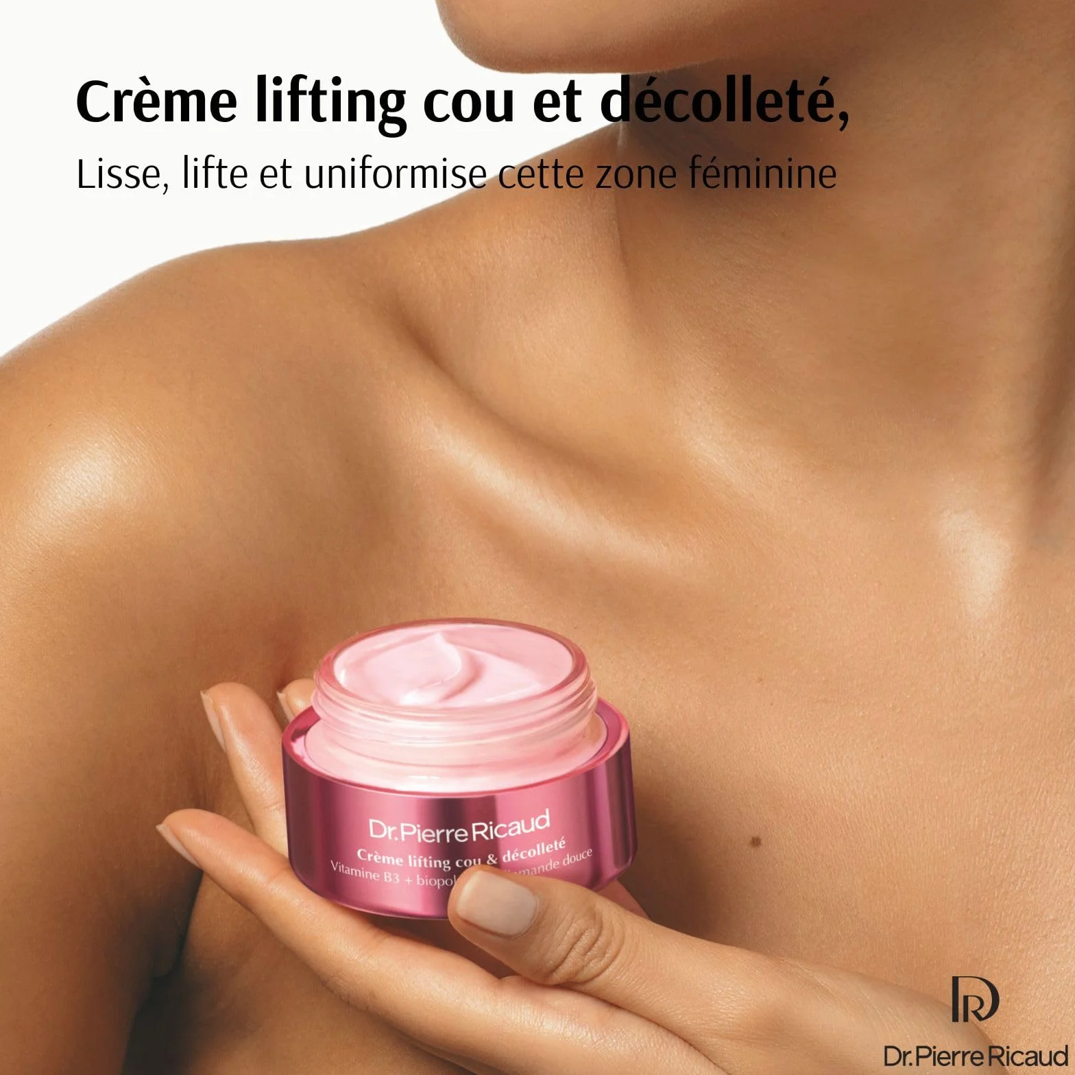 Dr Pierre Ricaud Crème Lifting Cou et Décolleté Collector - Crème pour le Cou à la Vitamine B3 et Amande Douce - Soin pour Femme Anti Âge - 50ml (Collector)