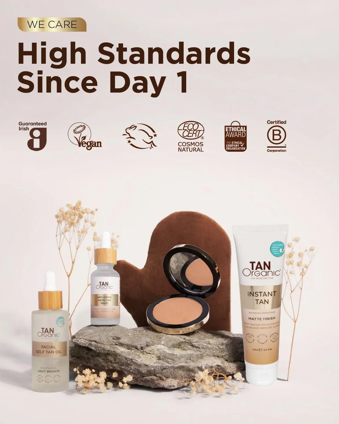 TanOrganic Huile Autobronzante 100ml | Autobronzant Bio pour Visage & Corps | Bronzage Léger et Naturel avec Vitamine E | Vegan et Sans Traces avec Aloe Vera & Huile d'Argan | Résistant au Transfert