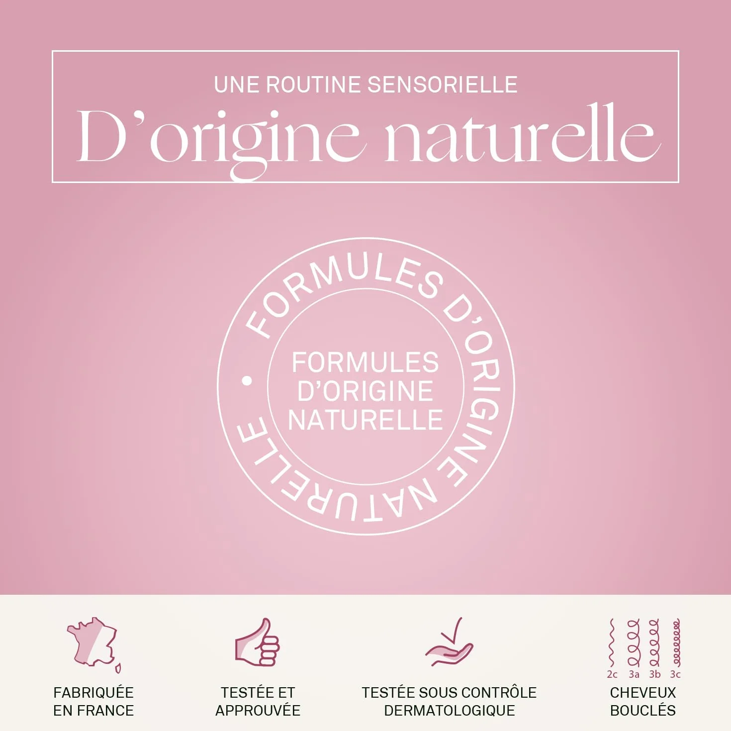 LUXEOL - Routine Cheveux Bouclés - Format Voyage - Sublime Les Boucles - Limite les Frisottis - Parfum Gourmand - Shampooing 75ml + Masque 50ml + Crème De Soin 50ml + Gelée 50ml